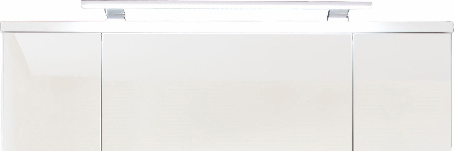 trendteam LED Spiegelleuchte, LED fest integriert, Kaltweiß, Длина 60 cm - LED Badaufbauleuchte mit kaltem Licht - Mit Schalter