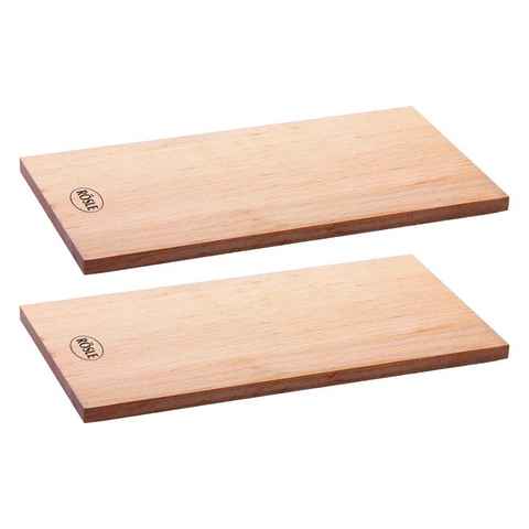 RÖSLE Aromaplanke BBQ Erle 2er Set 30 x 15 cm, Holz, (2-St)