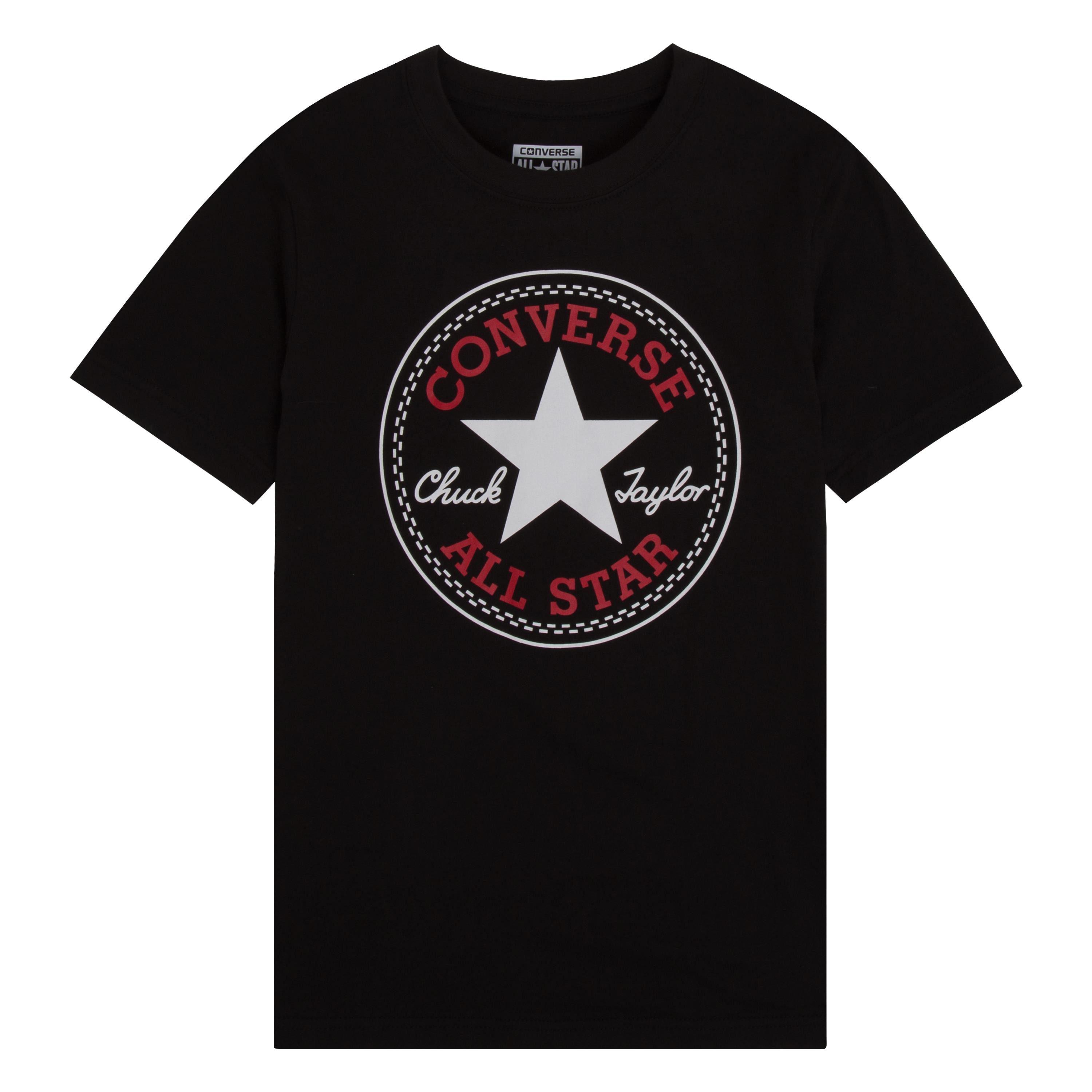 Converse T-Shirt CNVBN CHUCK PATCH TEE für Kinder, mit kurzen Ärmeln, aus Baumwolle, in normaler Passform – Bild 4 von 5