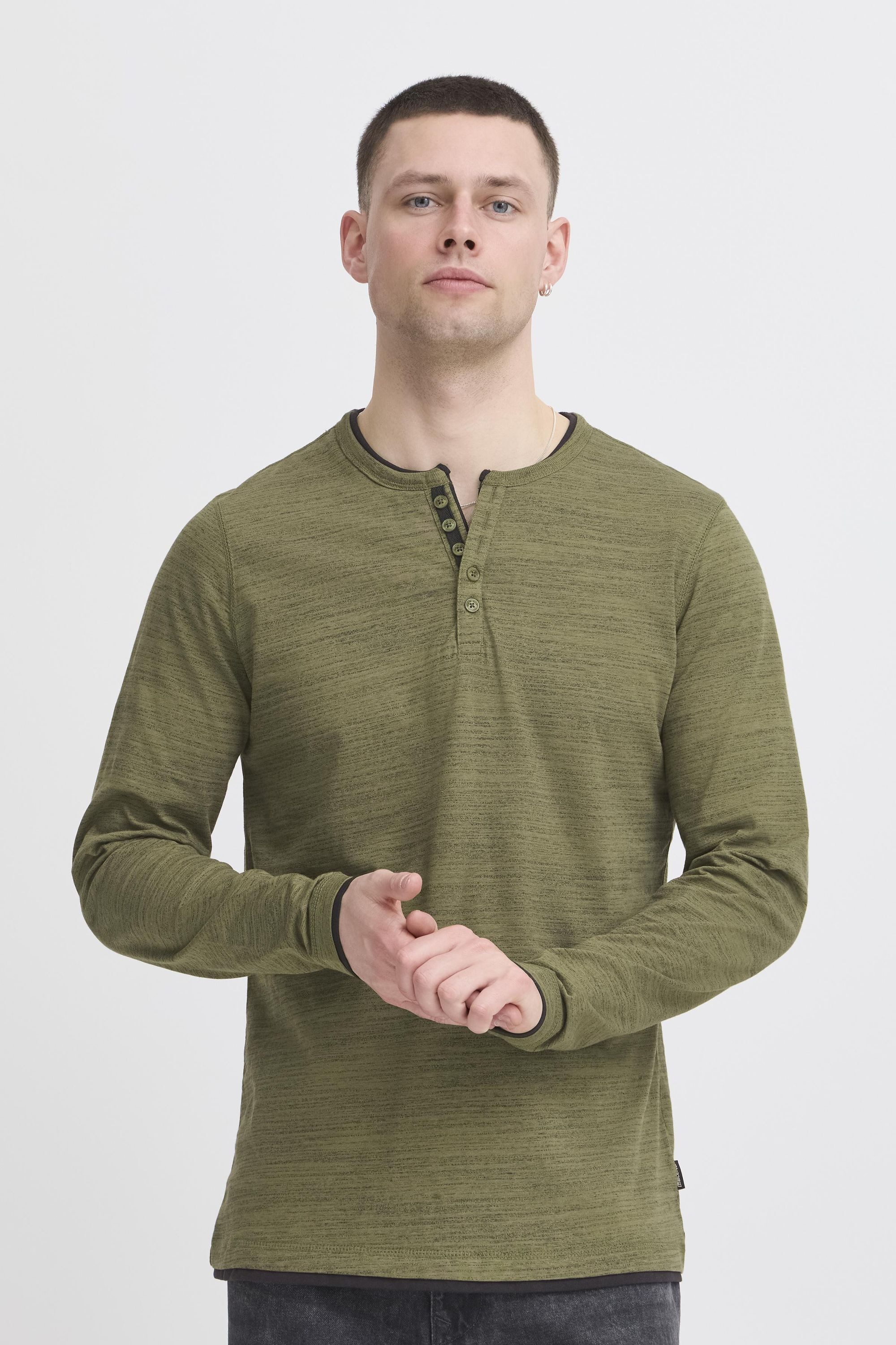 Blend Langarmshirt BHJEFF Casual Grandad Longsleeve mit Knöpfen günstig online kaufen