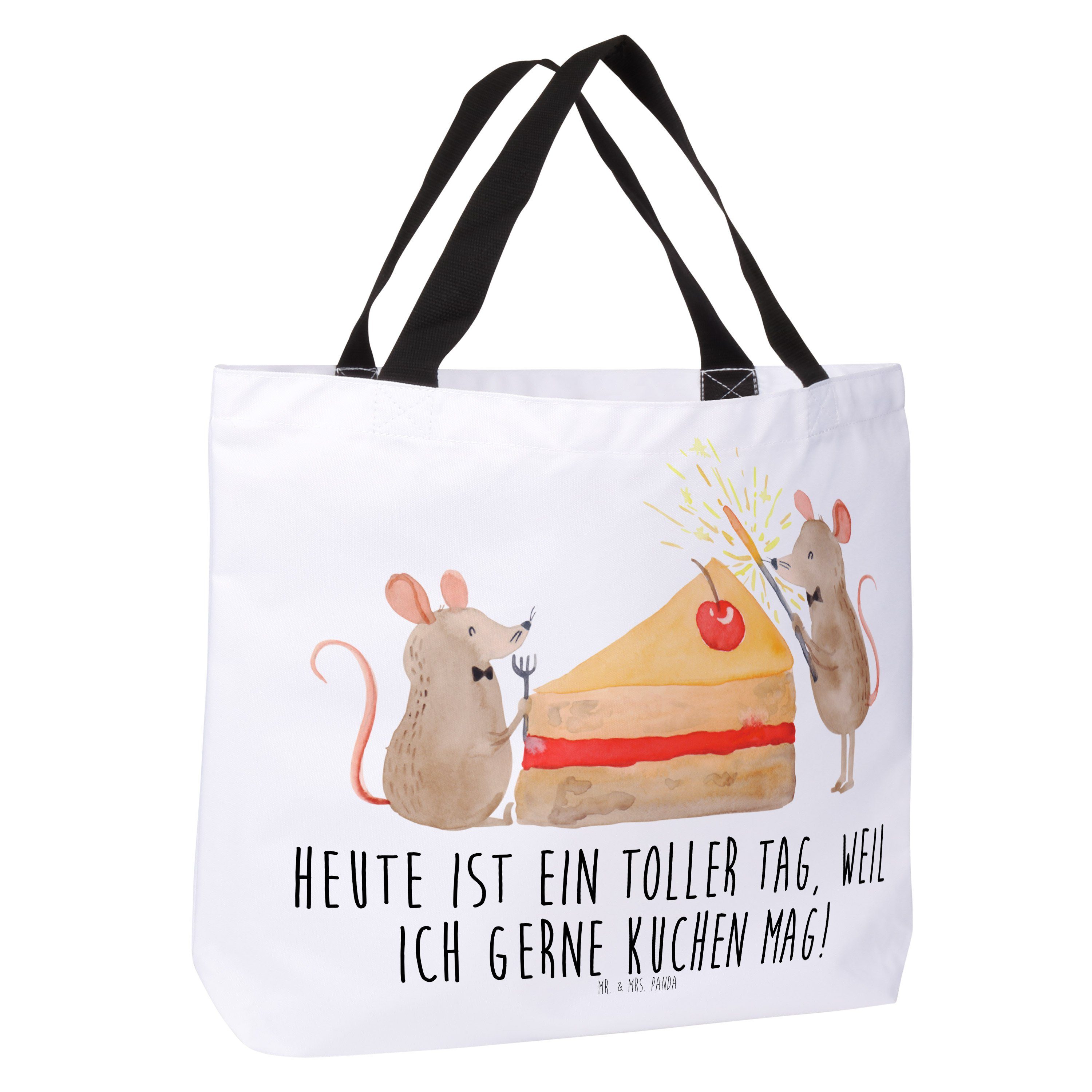 - Weiß Geschenk, Mr. - Beutel, (1-tlg) & Mäuse Shopper Leben, Maus, Geb Mrs. Kuchenstück, Panda Kuchen