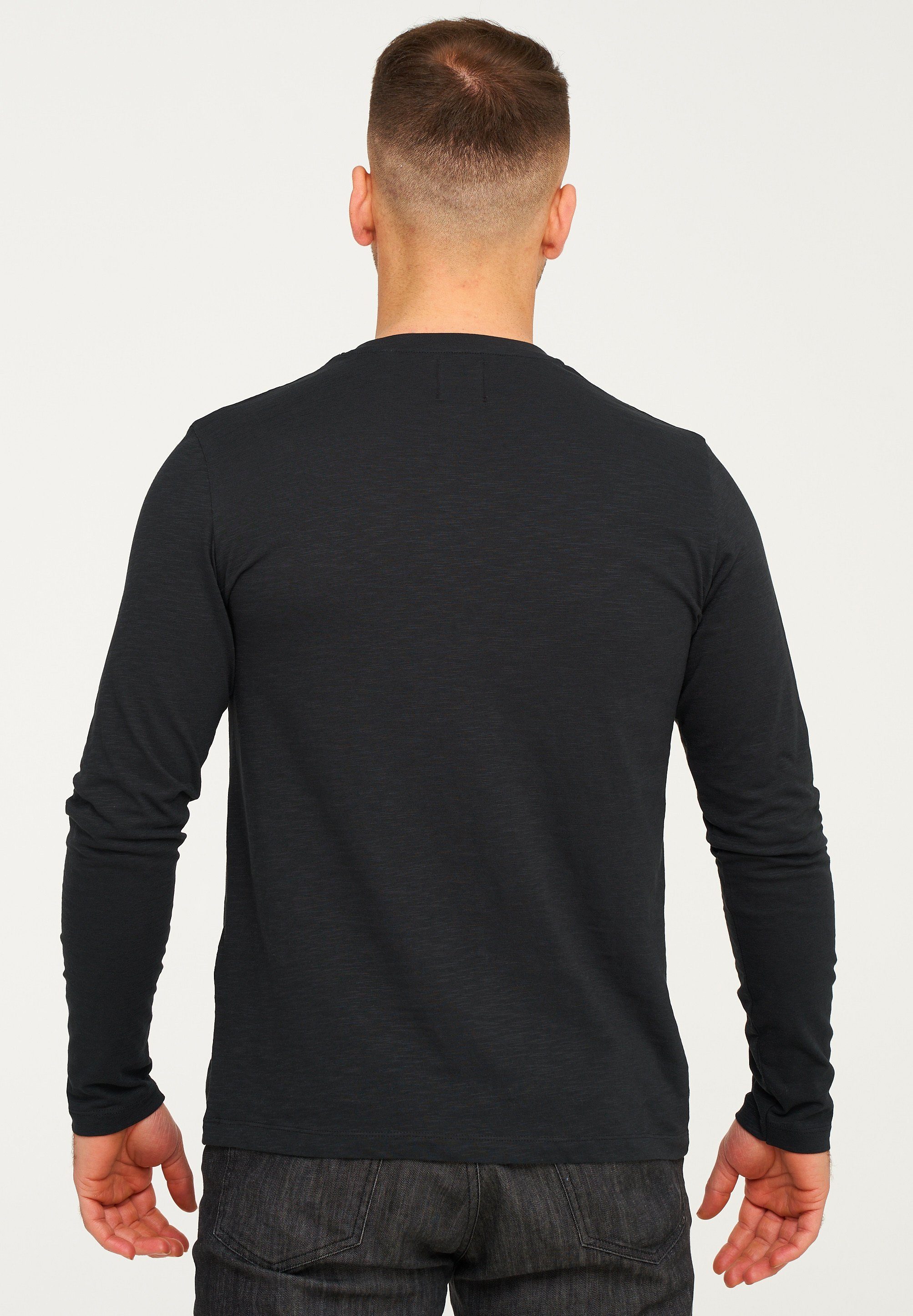 Jack & Jones Langarmshirt JCORISE INFINITY TEE LS CREW NECK Herren Langarmshirt Unifarben Basic Stretch Longsleeve Shirt Baumwolle – Bild 5 von 5
