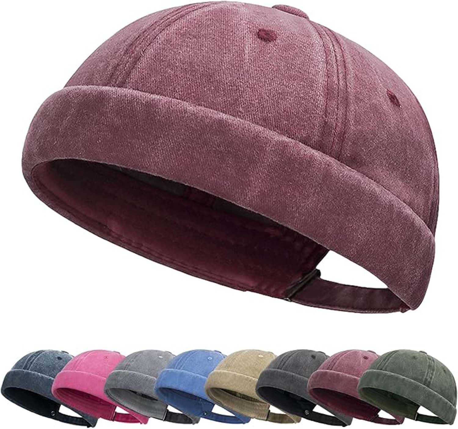 Zaewry Dockermütze Docker-Cap Herren Seemannsmütze Hafenmütze Basecap Tragbar