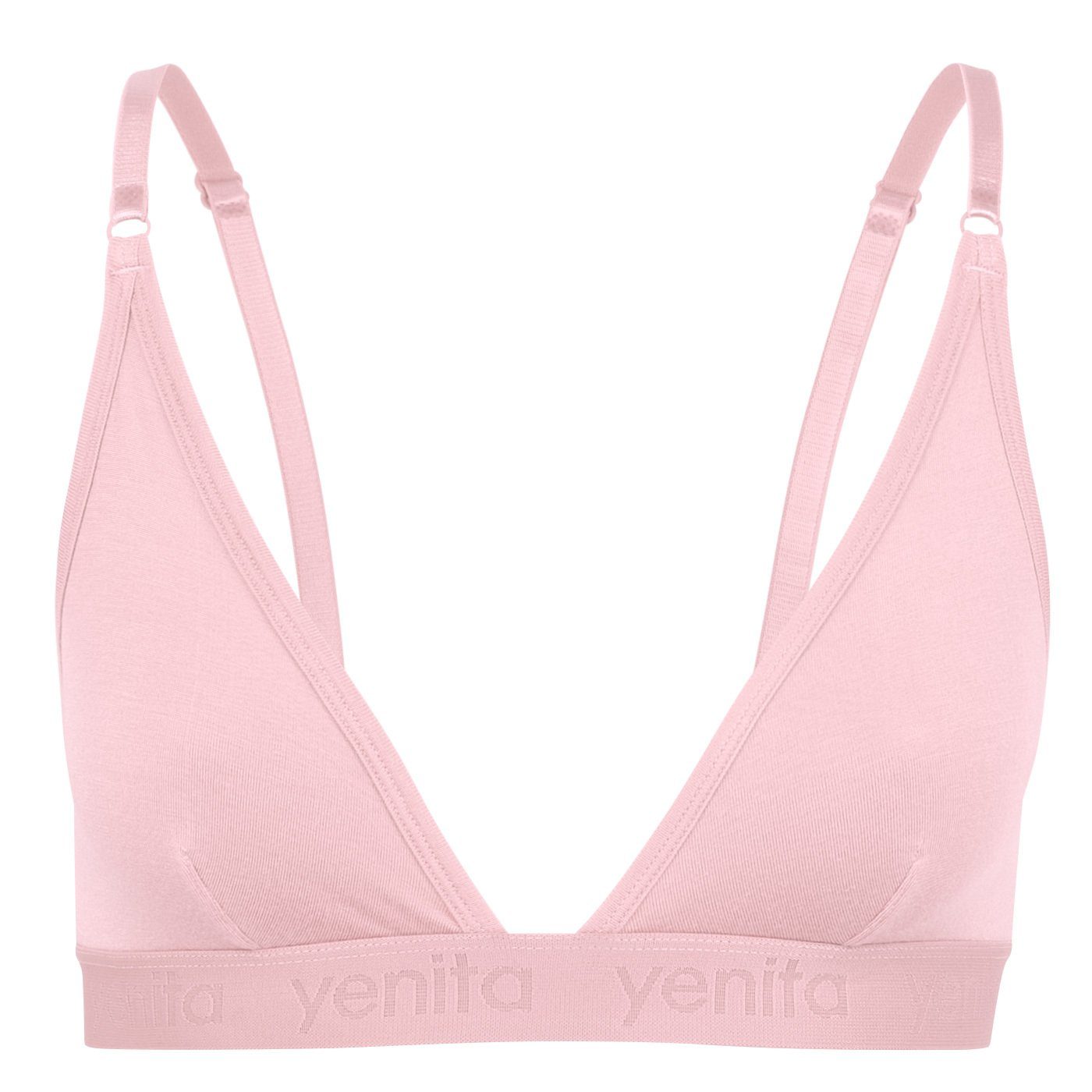 Yenita® Bustier Triangel BH aus Viskose ohne Bügel und elastischem Gummibund