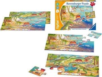 Ravensburger Puzzle tiptoi® Puzzle für kleine Entdecker: Dinosaurier, 24 Puzzleteile, Made in Europe, FSC® - schützt Wald - weltweit