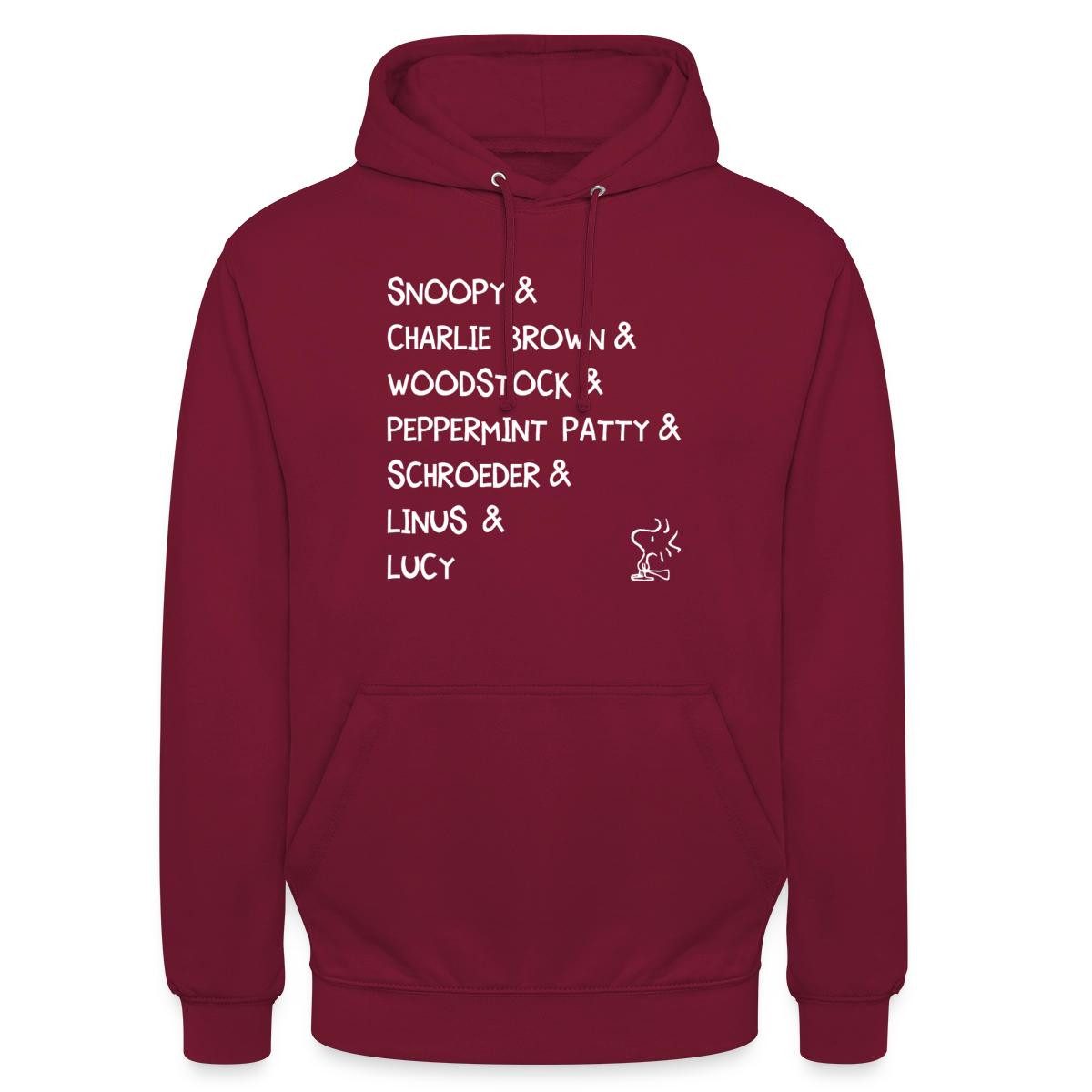Spreadshirt Hoodie Peanuts Snoopy & Charlie Brown & Woodstock Charaktere Unisex Hoodie (1-tlg)