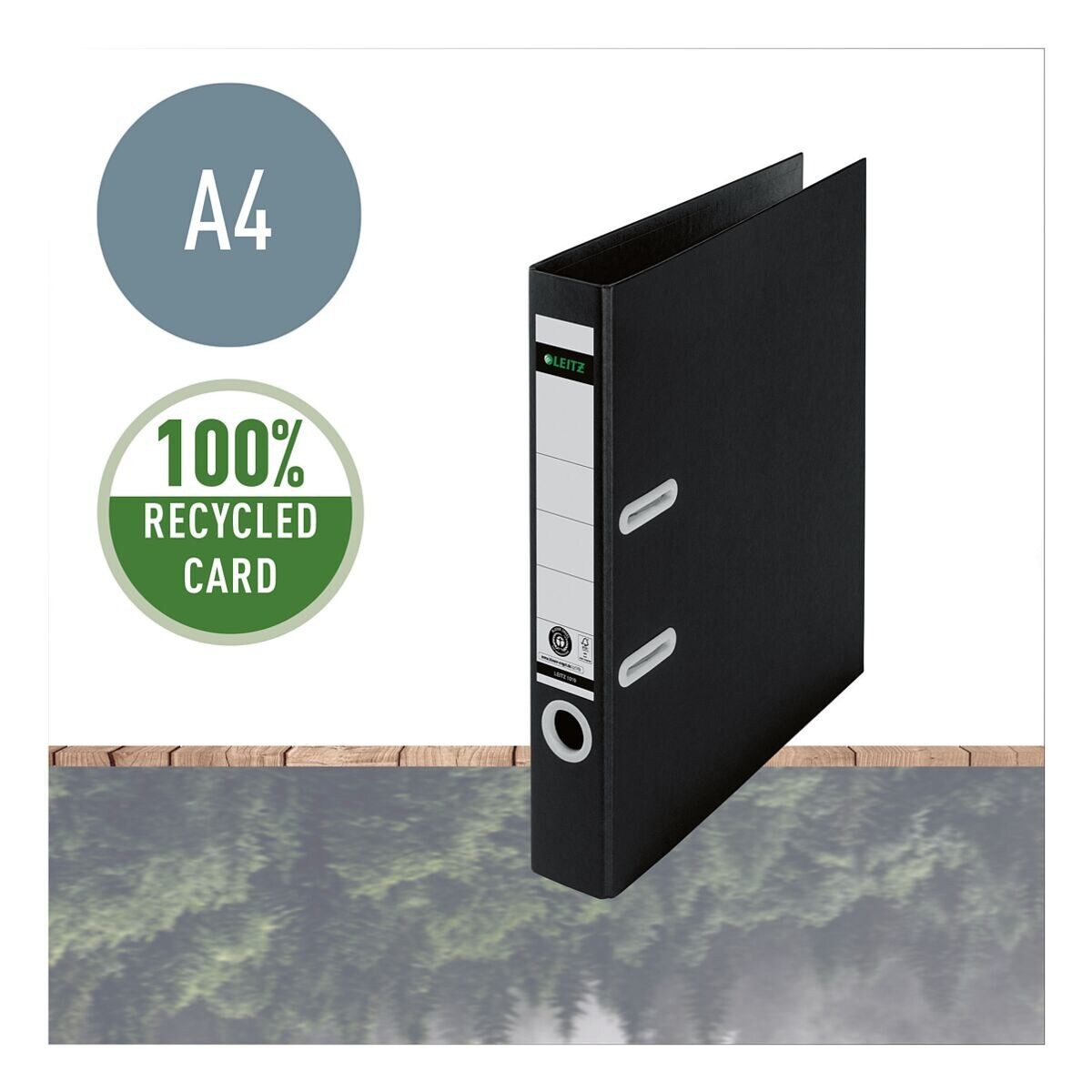Leitz Ordner 're:cycle' Rückenbreite 5 cm schwarz – Bild 4 von 5