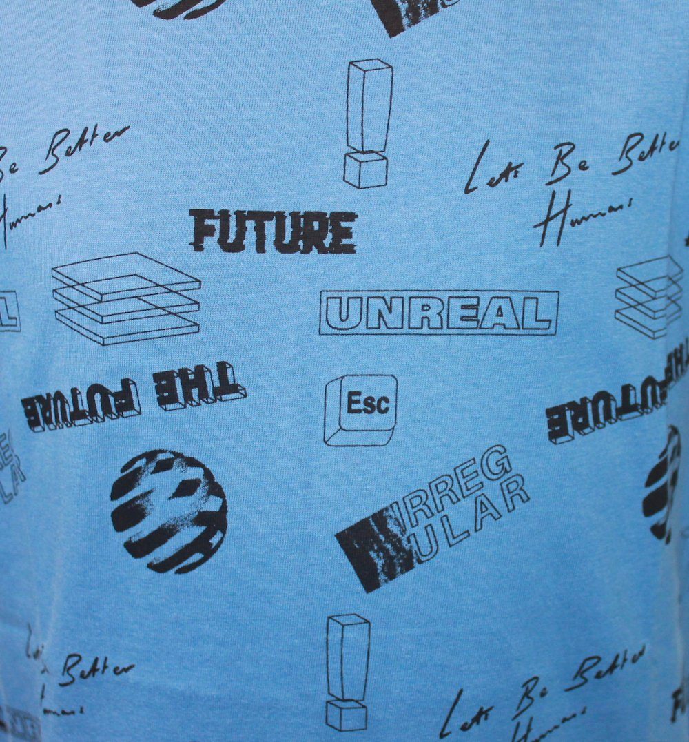 UNREAL blau T-Shirt (1-tlg) Future T-Shirt Seven Blue Blue Seven Jungen