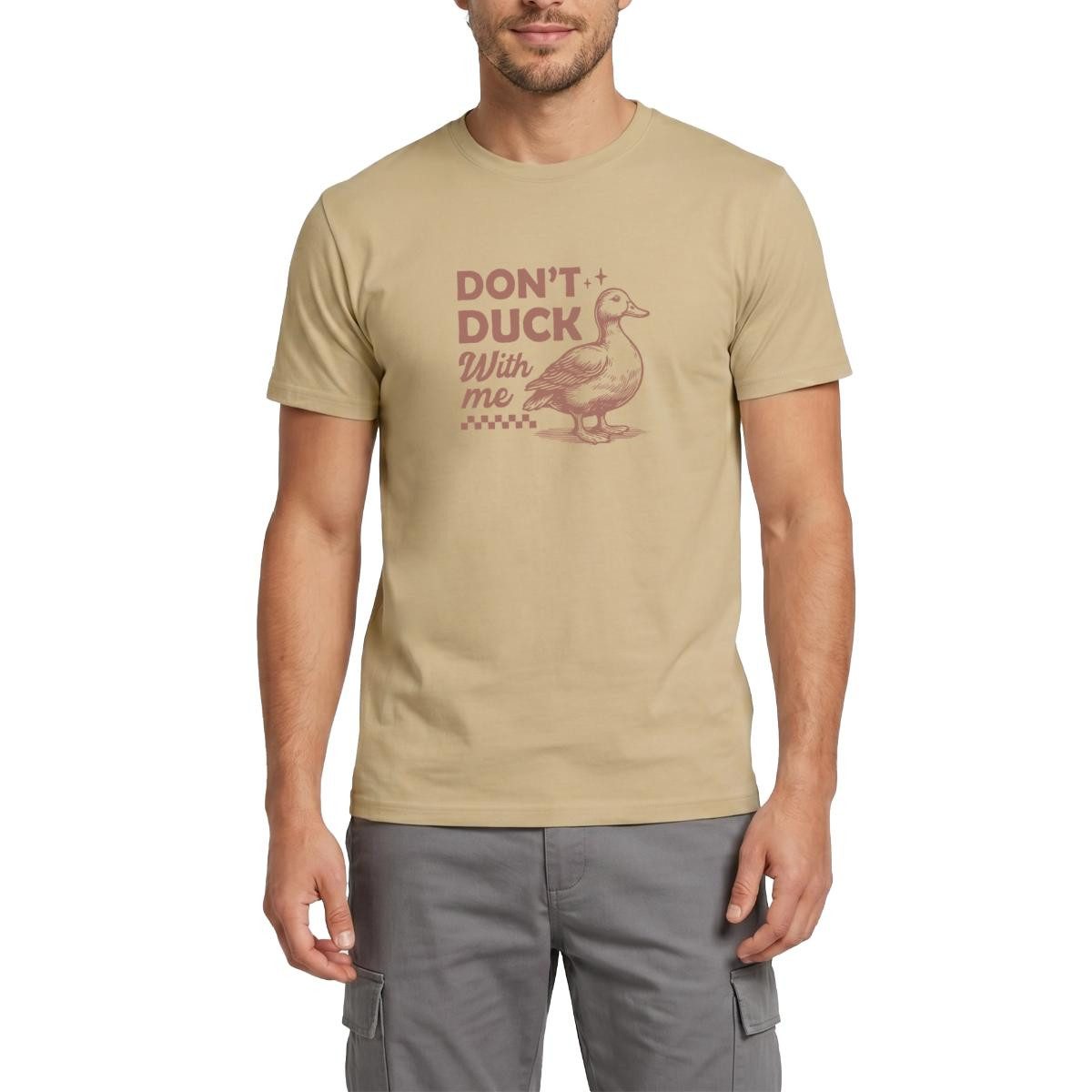 Spreadshirt T-Shirt Don’t Duck With Me, Freche Ente Humor Männer T-Shirt (1-tlg)