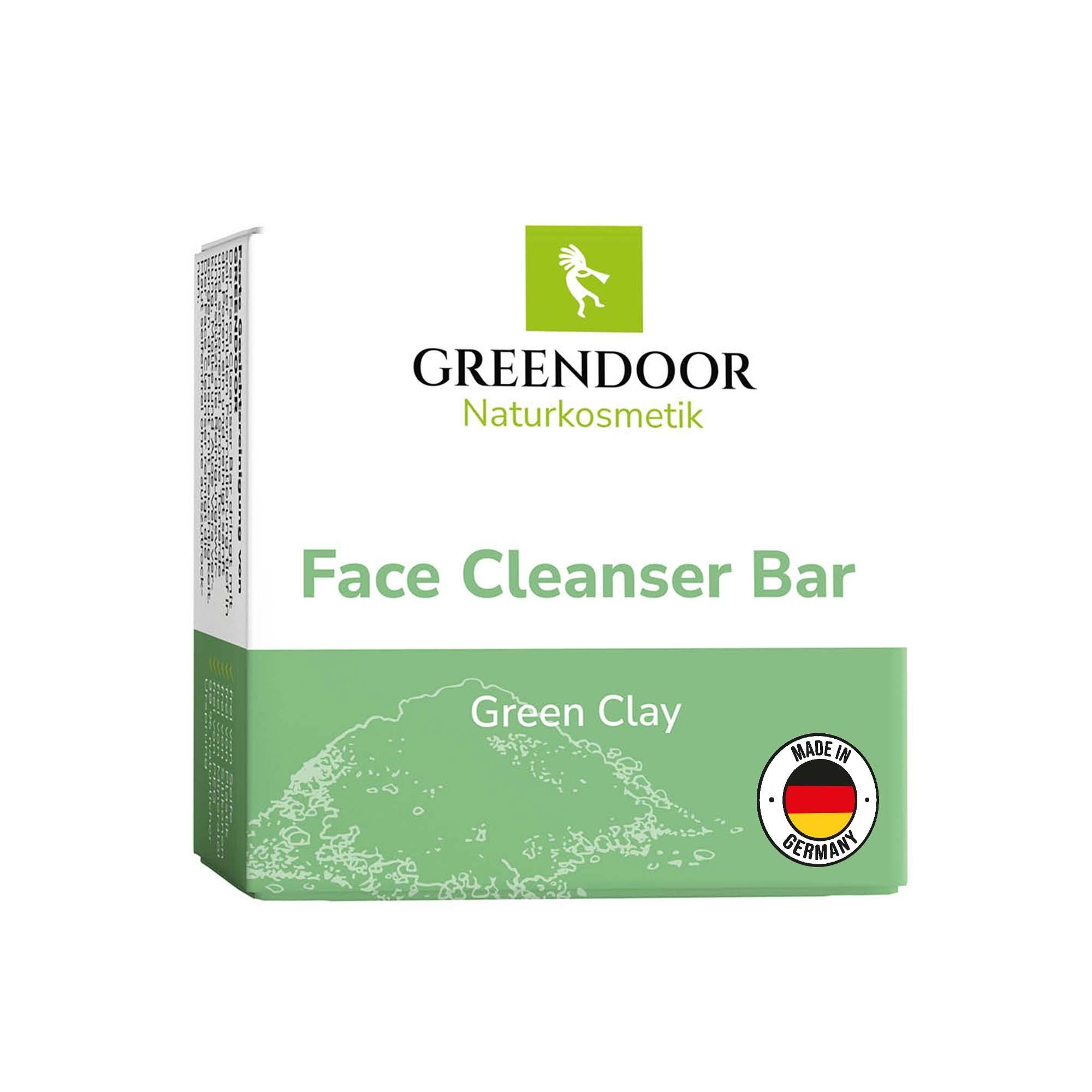 GREENDOOR Gesichtsseife Face Cleanser Bar Green Clay