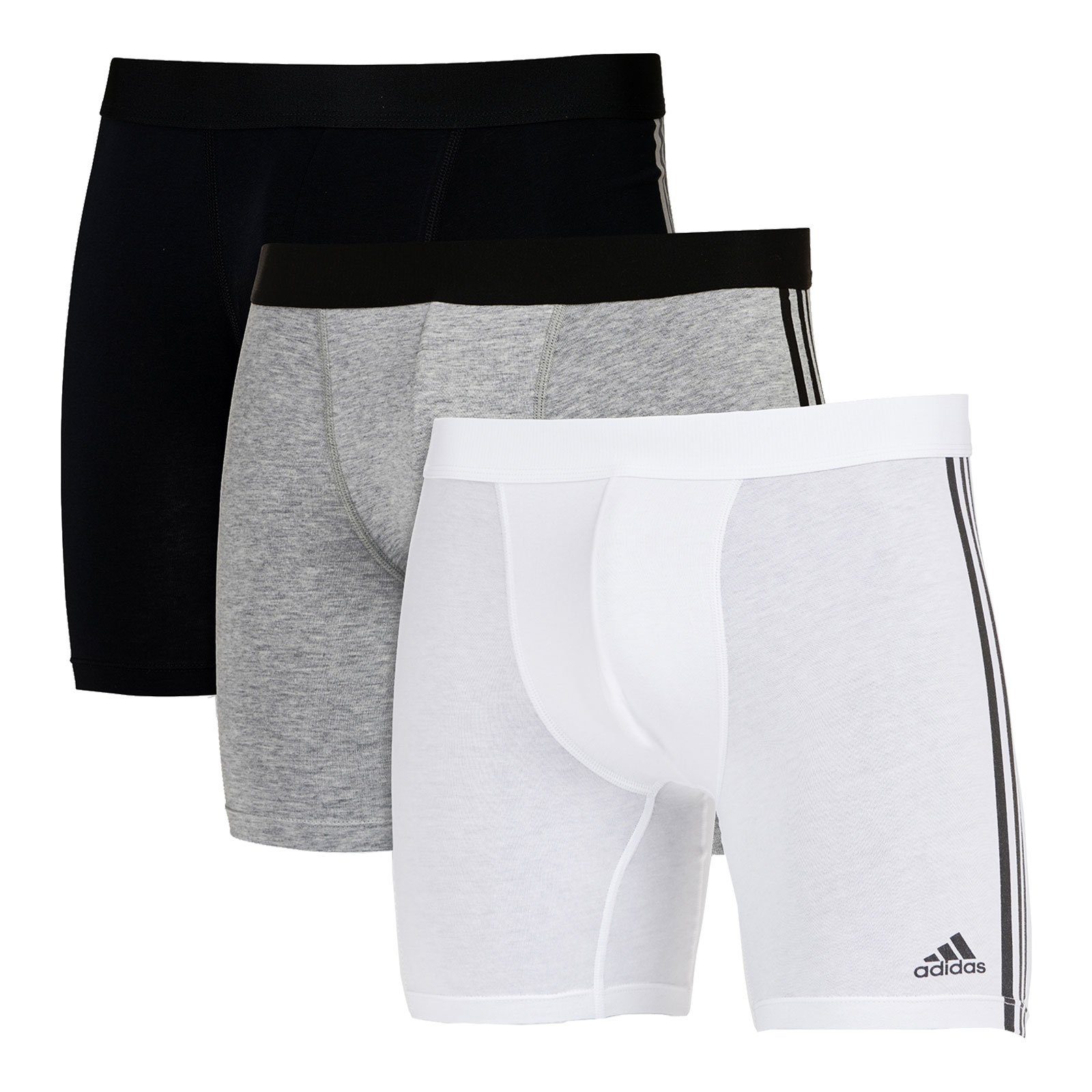 adidas Sportswear Boxer Brief Active Flex Cotton 3-Stripes (3-St., 3er Set) mit drei Streifen an den Seiten