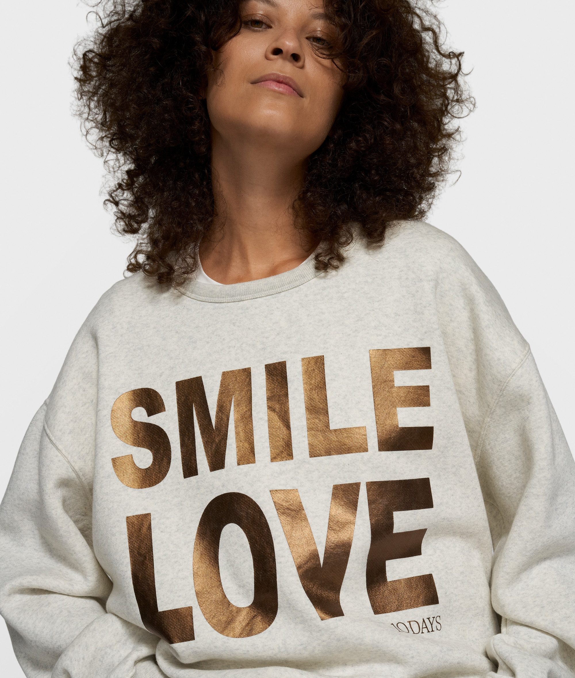 10DAYS Rundhalspullover statement sweater smile love günstig online kaufen