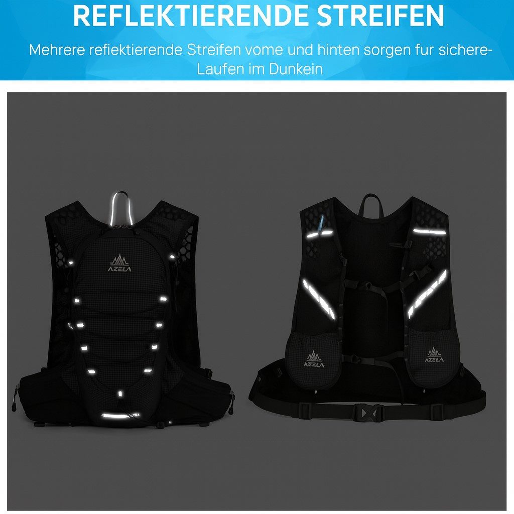 Maity Trinkrucksack 20 L ultraleichter Trinkrucksack,Laufweste, Fahrradrucksack (atmungsaktivem Mesh), mit reflektierenden Streifen