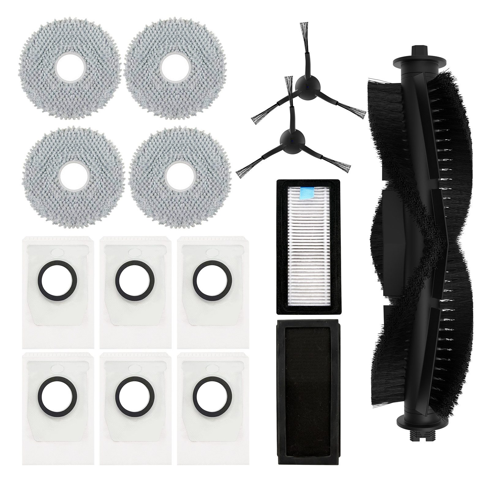 lubluelu Saugroboter Zubehör-Set Ersatzteile Bürsten Filter Für Lubluelu S1000, Zubehör für S1000, (Set, 15-tlg)