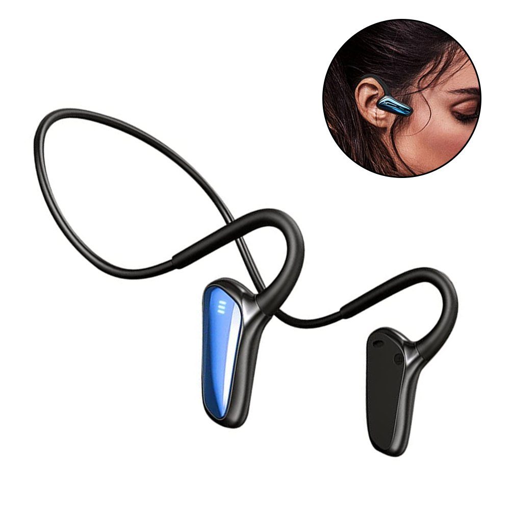 Kabellos Kopfhörer, Knochenschall Kopfhörer Bluetooth-Kopfhörer GelldG schwarz+blau