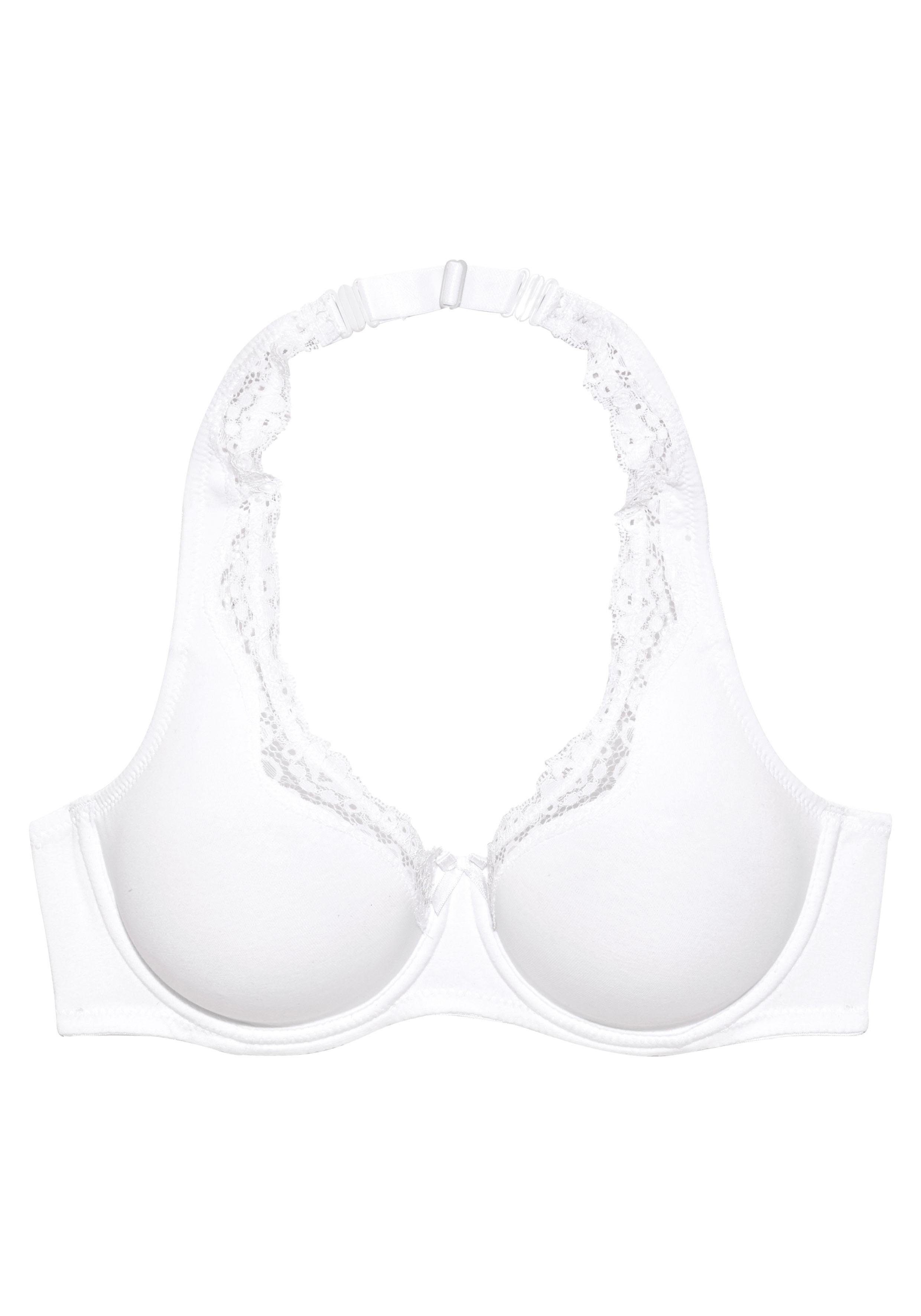 petite fleur by Lascana Bügel-BH (Packung, 2 Stück) mit Tragevariante Neckholder, Baumwolle – auch ideal für große Größen – Bild 5 von 5