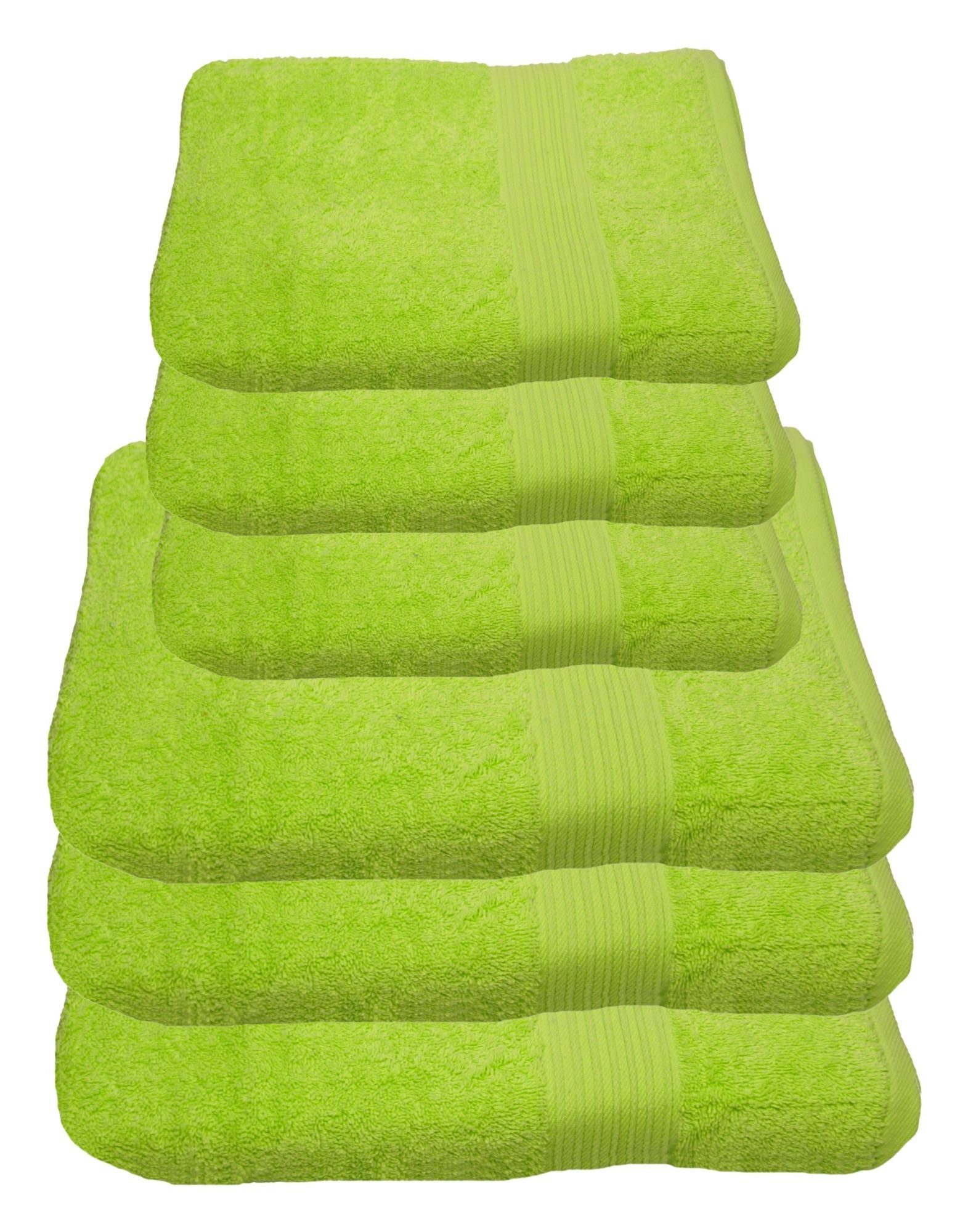 Julie Julsen Handtücher 6-Handtücher-Limette, Baumwolle (6-St) günstig online kaufen