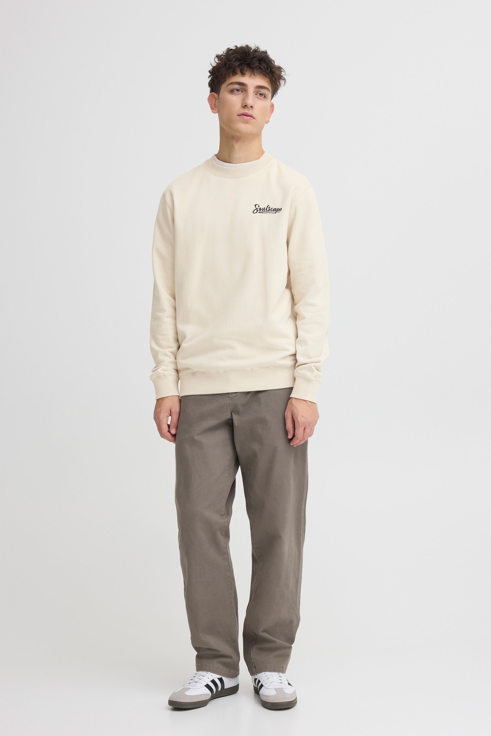 !Solid Sweater SDTorrence Moderner Sweat-Pullover mit Backprint