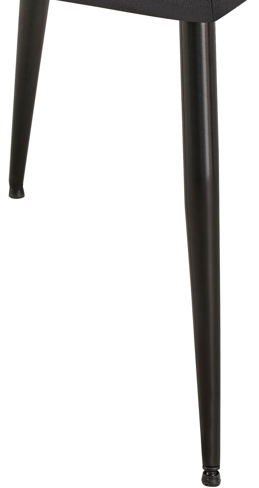 CLP Esszimmerstuhl Emia Metallgestell mit Set), schwarz Armlehnstuhl (2er