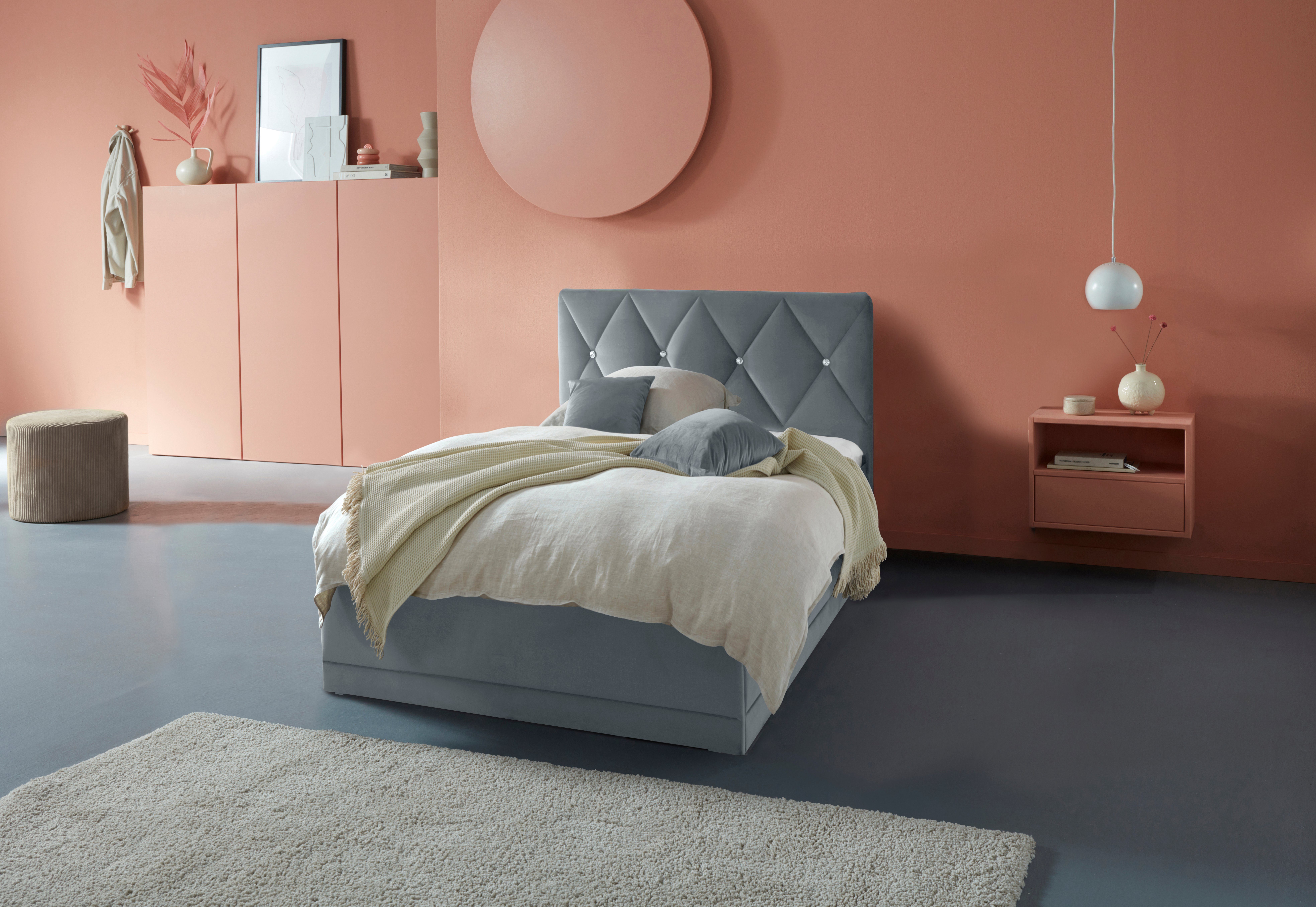 Westfalia Schlafkomfort Polsterbett "Adamas" auch mit Bettkasten, Knopfheft günstig online kaufen