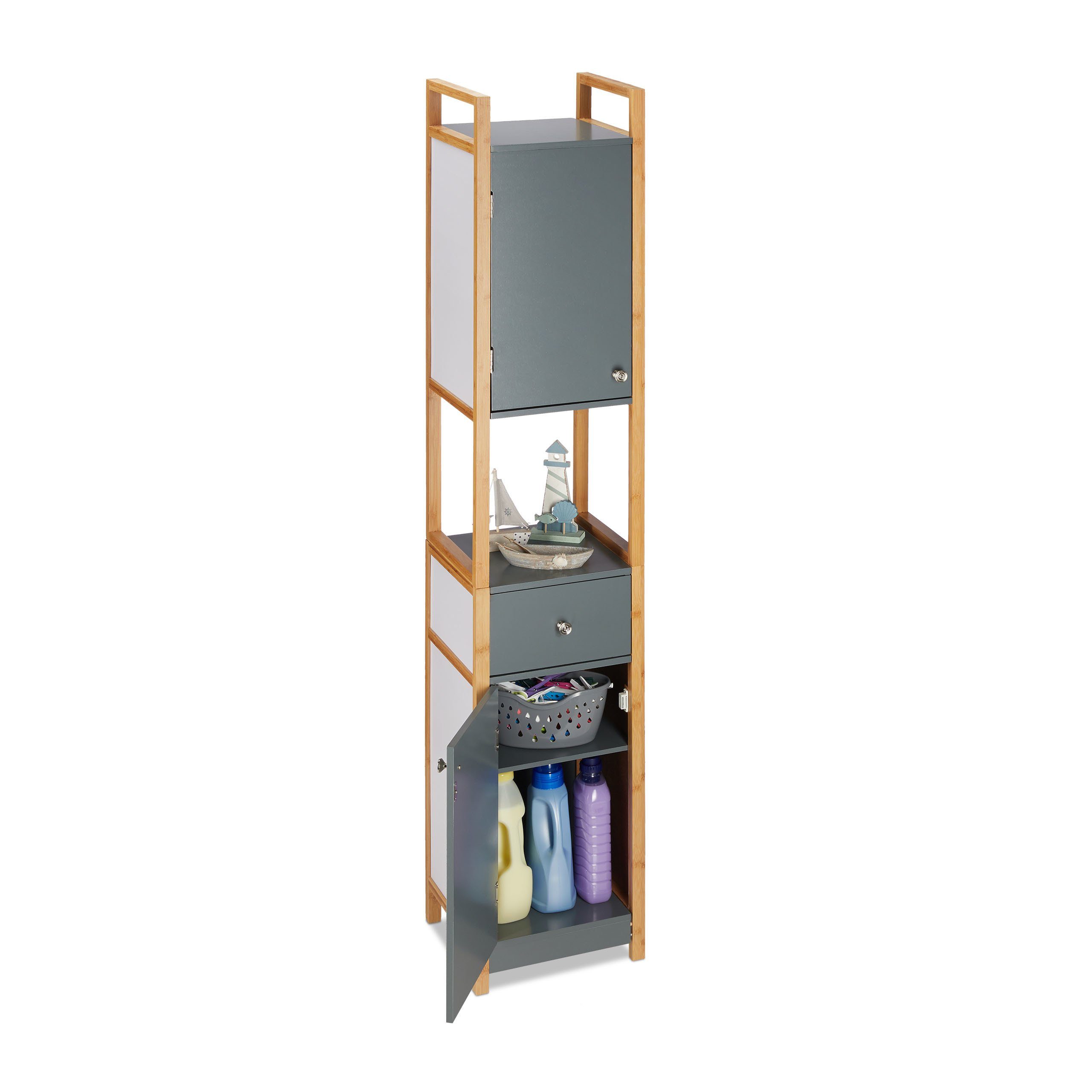 relaxdays Hochschrank Bad (1-St)