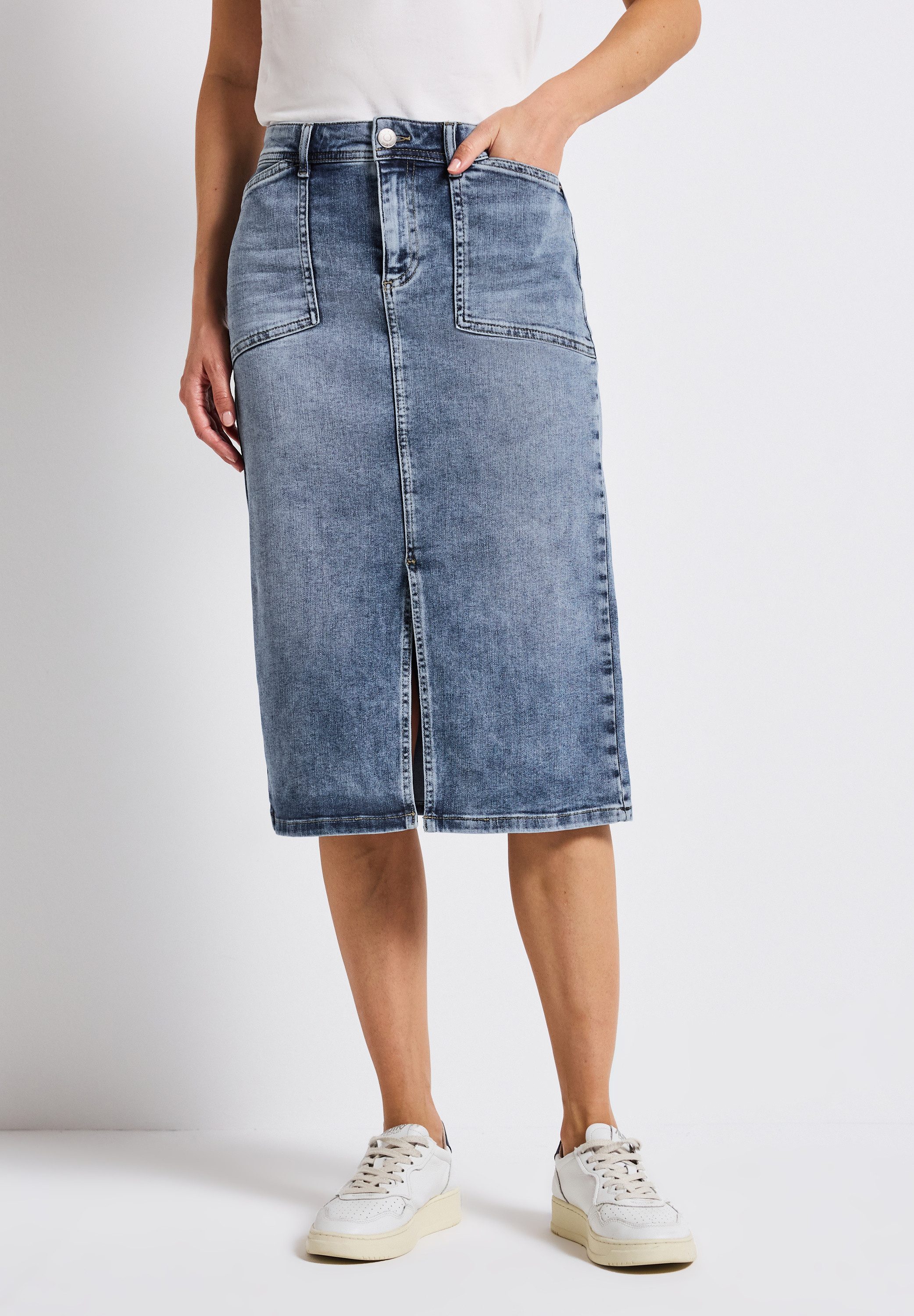 STREET ONE Jeansrock, High Waist günstig online kaufen