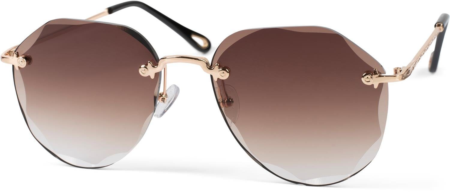 styleBREAKER Sonnenbrille Rahmenlose Piloten Sonnenbrille mit günstig online kaufen