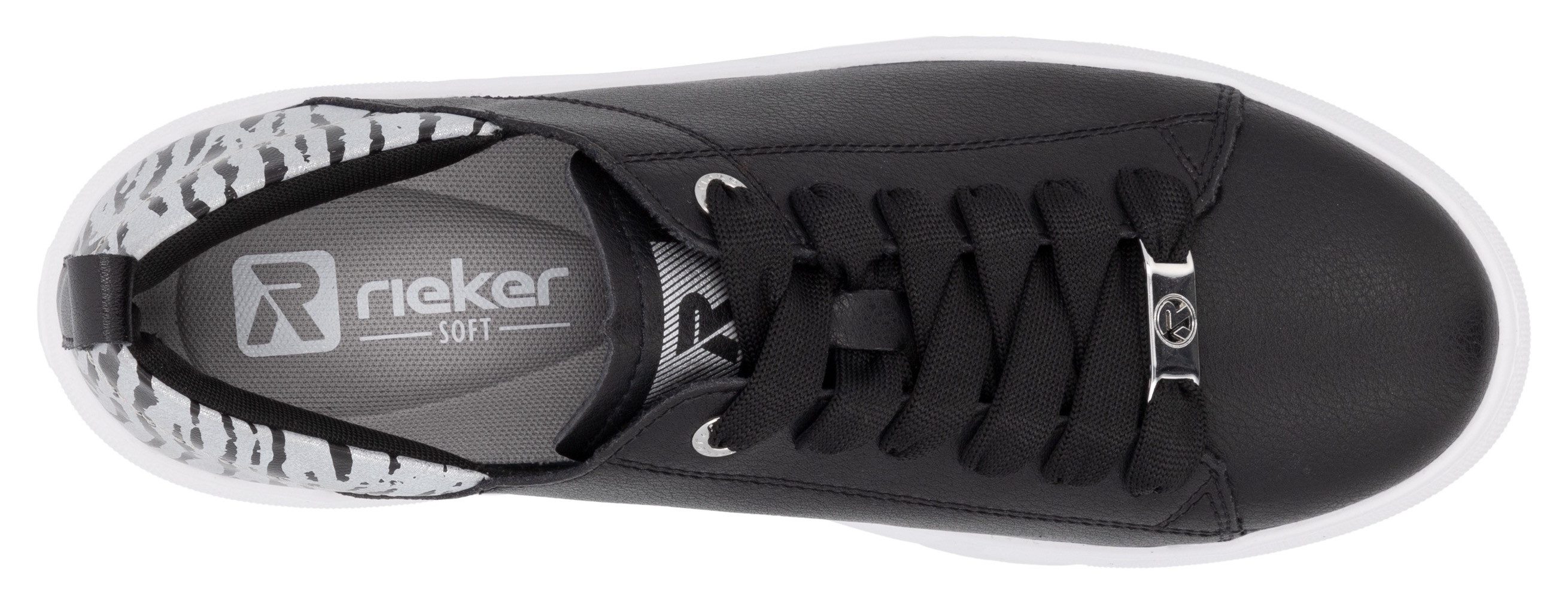 Rieker Sport Plateausneaker, Schnürschuh, Halbschuh, Freizeitsneaker mit Soft-Einlage