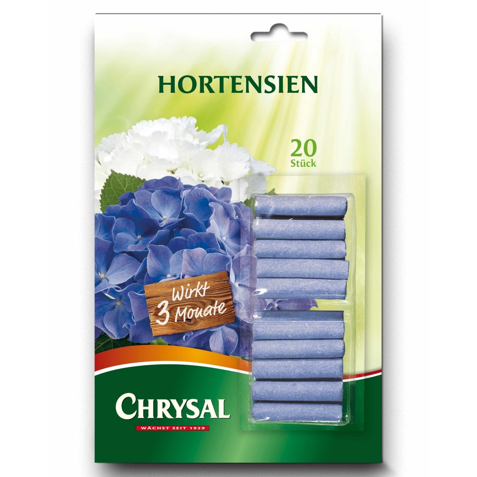 Chrysal Pflanzendünger Hortensien Düngestäbchen 20 Stück günstig online kaufen