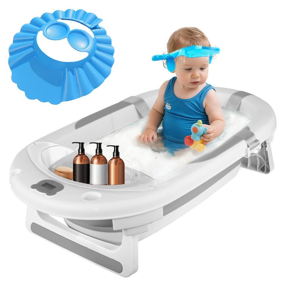 JEOBEST Babybadewanne Baby Badewanne mit Integriertem Thermometer, Faltbare günstig online kaufen