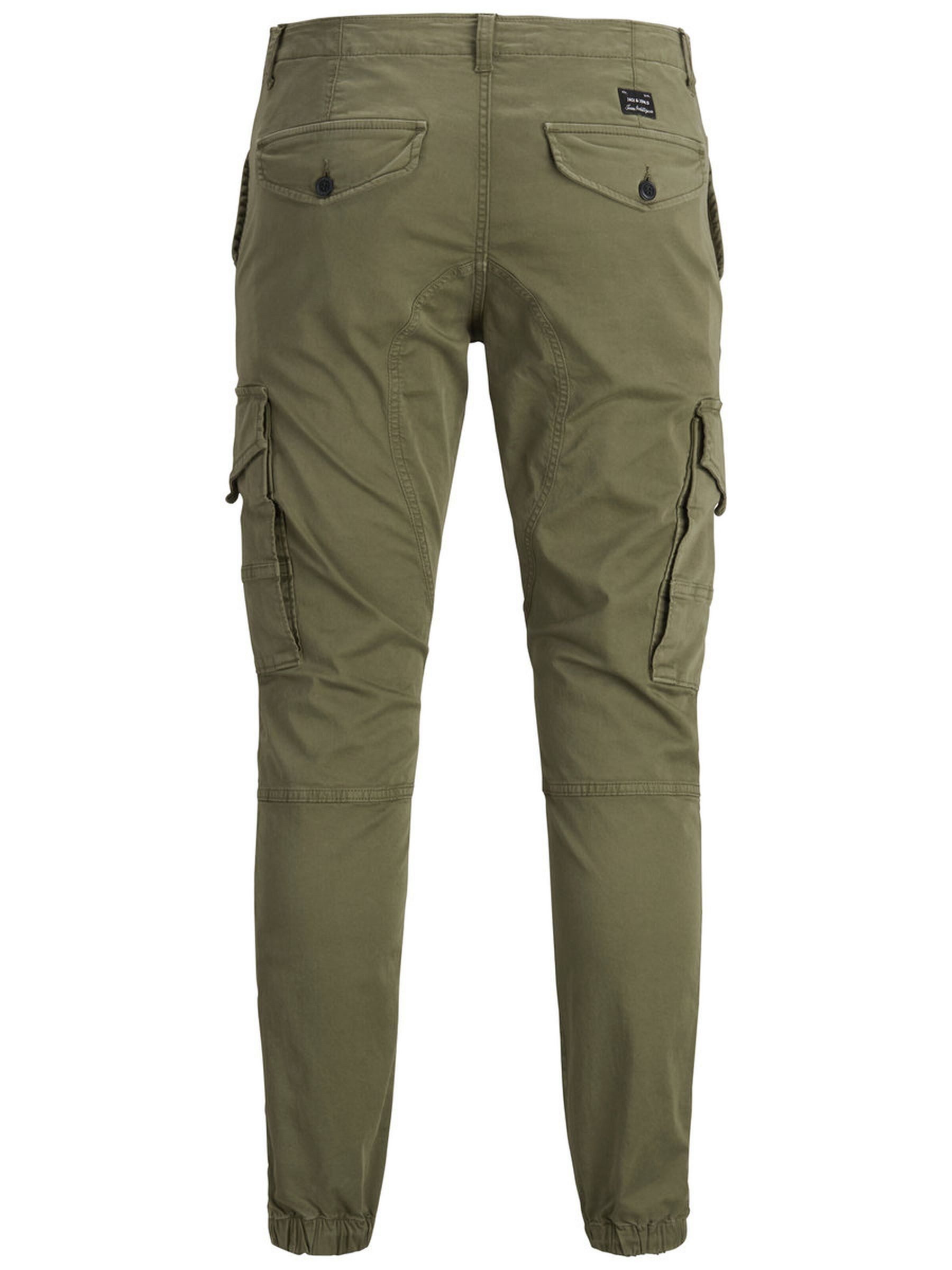 Jack & Jones Cargohose Cargo Pants PAUL FLAKE AKM 542 Twill Gummibund PAUL JJ FLAKE AKM 542