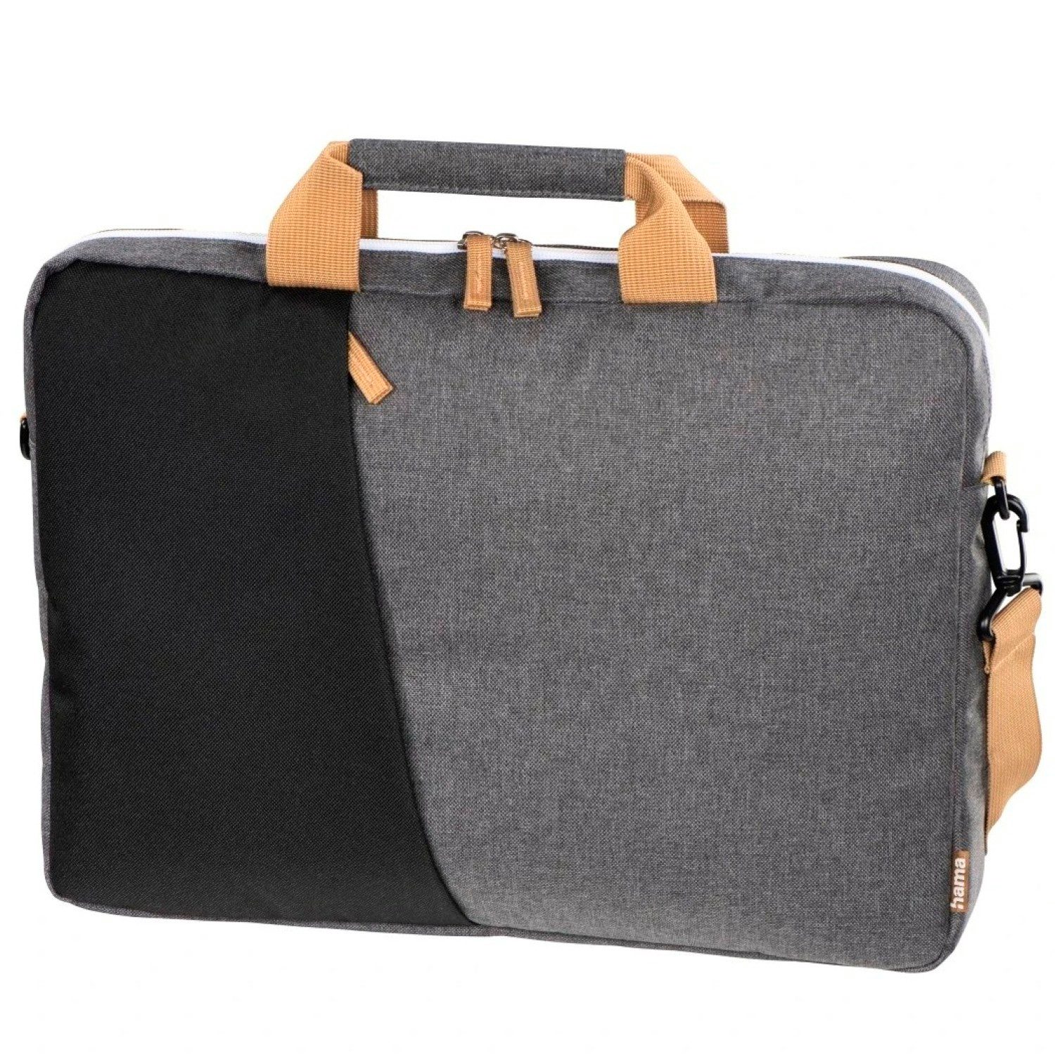 Hama Laptoptasche Notebook-Tasche Florenz Laptop-Sleeve Case Grau (1x Notebooktasche), Schutzhülle Cover 13" 13,3" 13,5" 14" 14,1" 14,2" Zoll Business Bag
