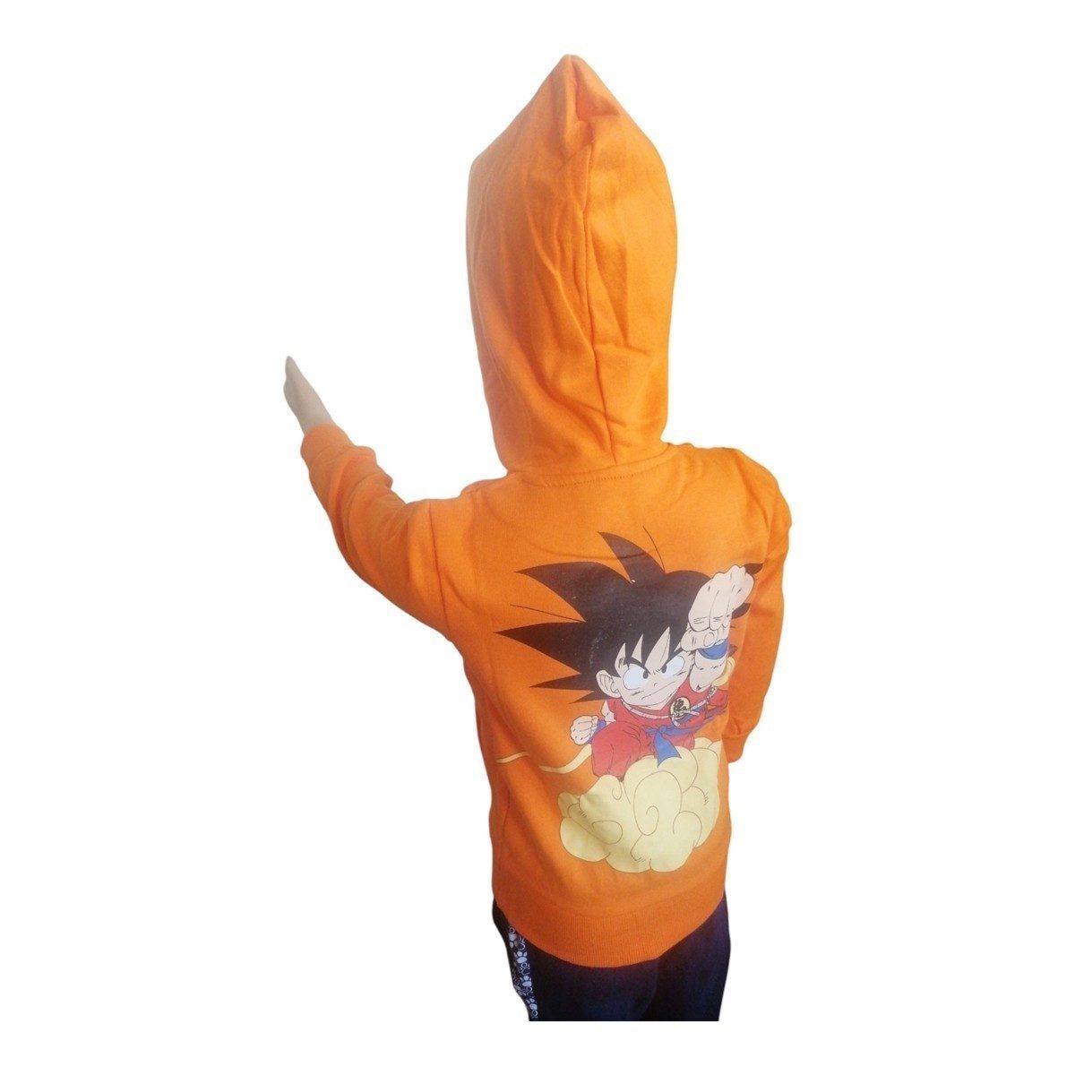 Dragon Ball Kapuzensweatshirt Dragon Ball Hoodie Kinder, Orange Kapuzenpullover 116–164