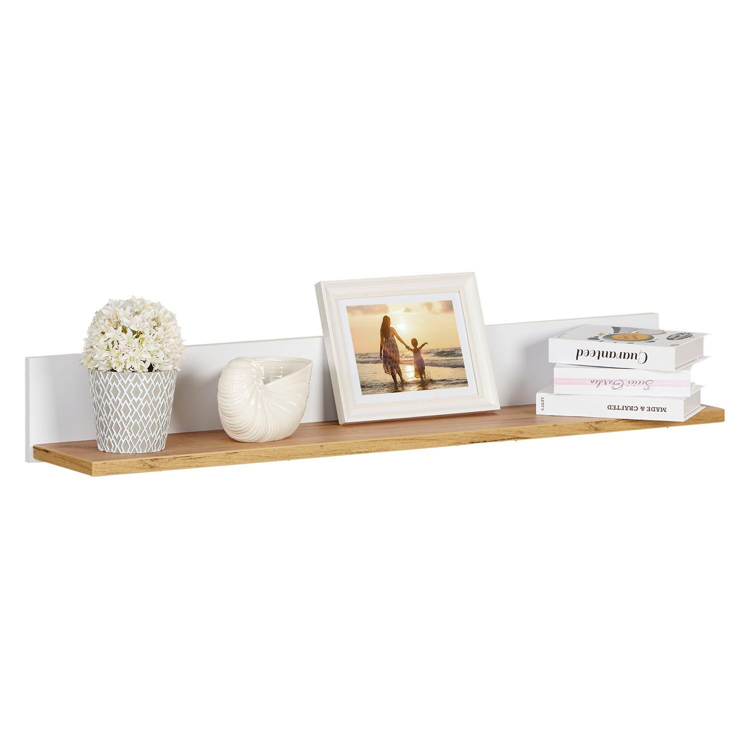 Homestyle4u Wandregal 115 cm breit Regal günstig online kaufen
