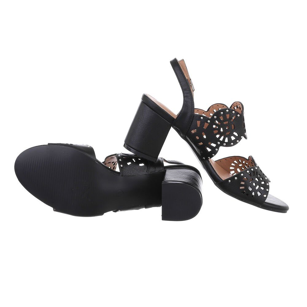 Ital-Design Damen Freizeit Sandalette Blockabsatz Sandalen günstig online kaufen