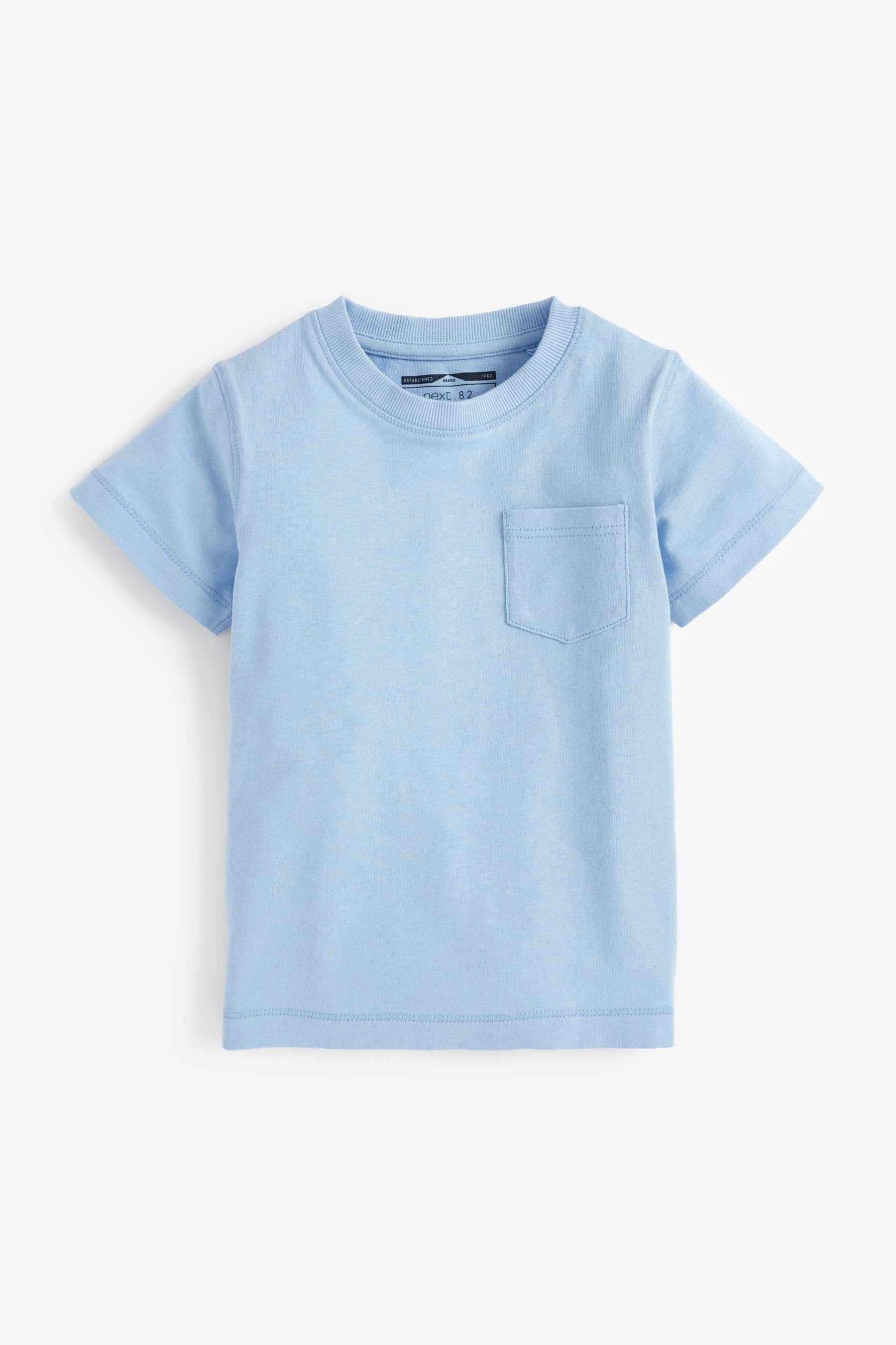 Multi 5er-Pack Kurzärmelige im T-Shirt (5-tlg) T-Shirts Pastel Next schlichte