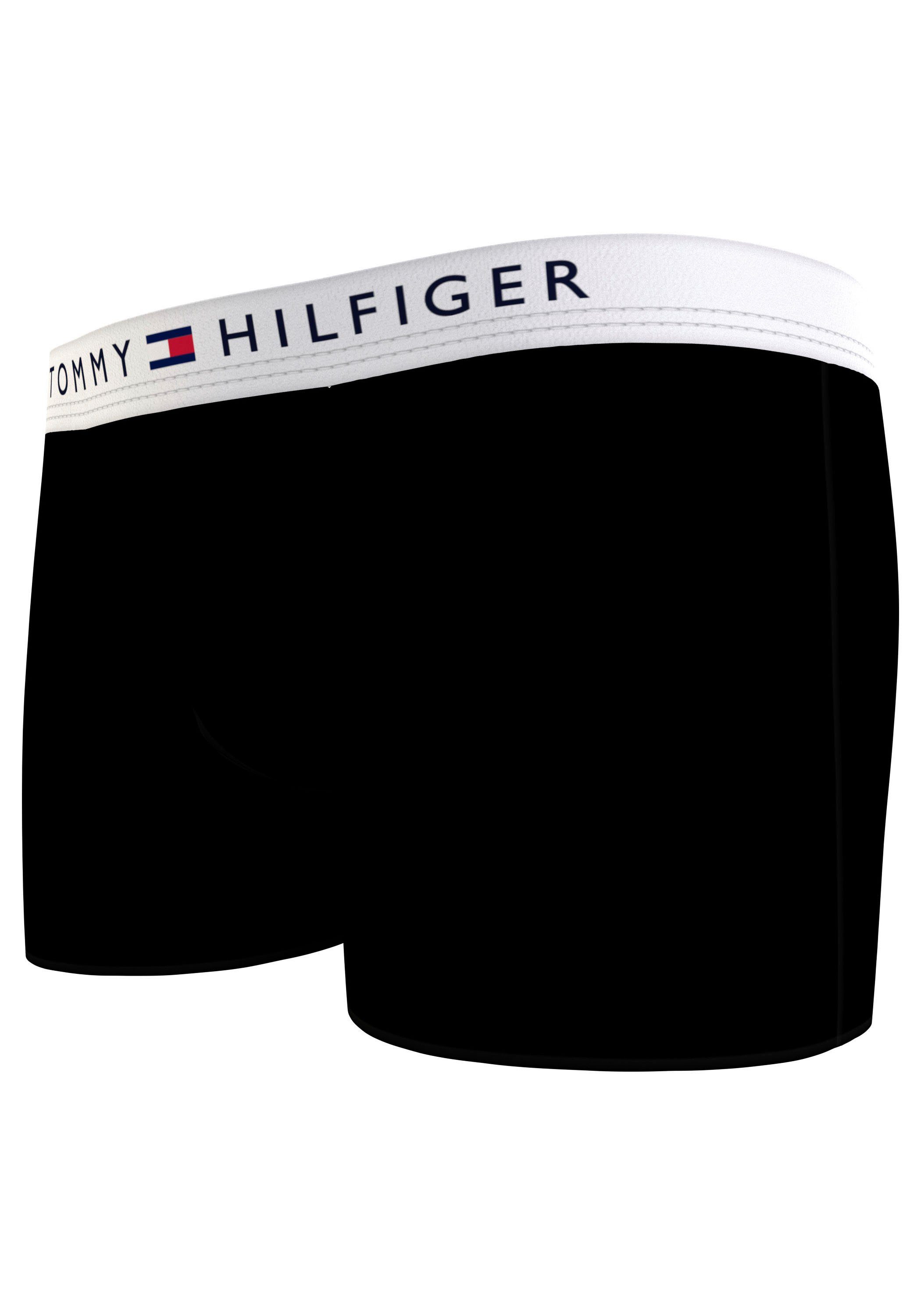 (Packung, 2-St., auf mit Underwear dem Taillenbund Logo Hilfiger Tommy 2er-Pack) Trunk Black/Black