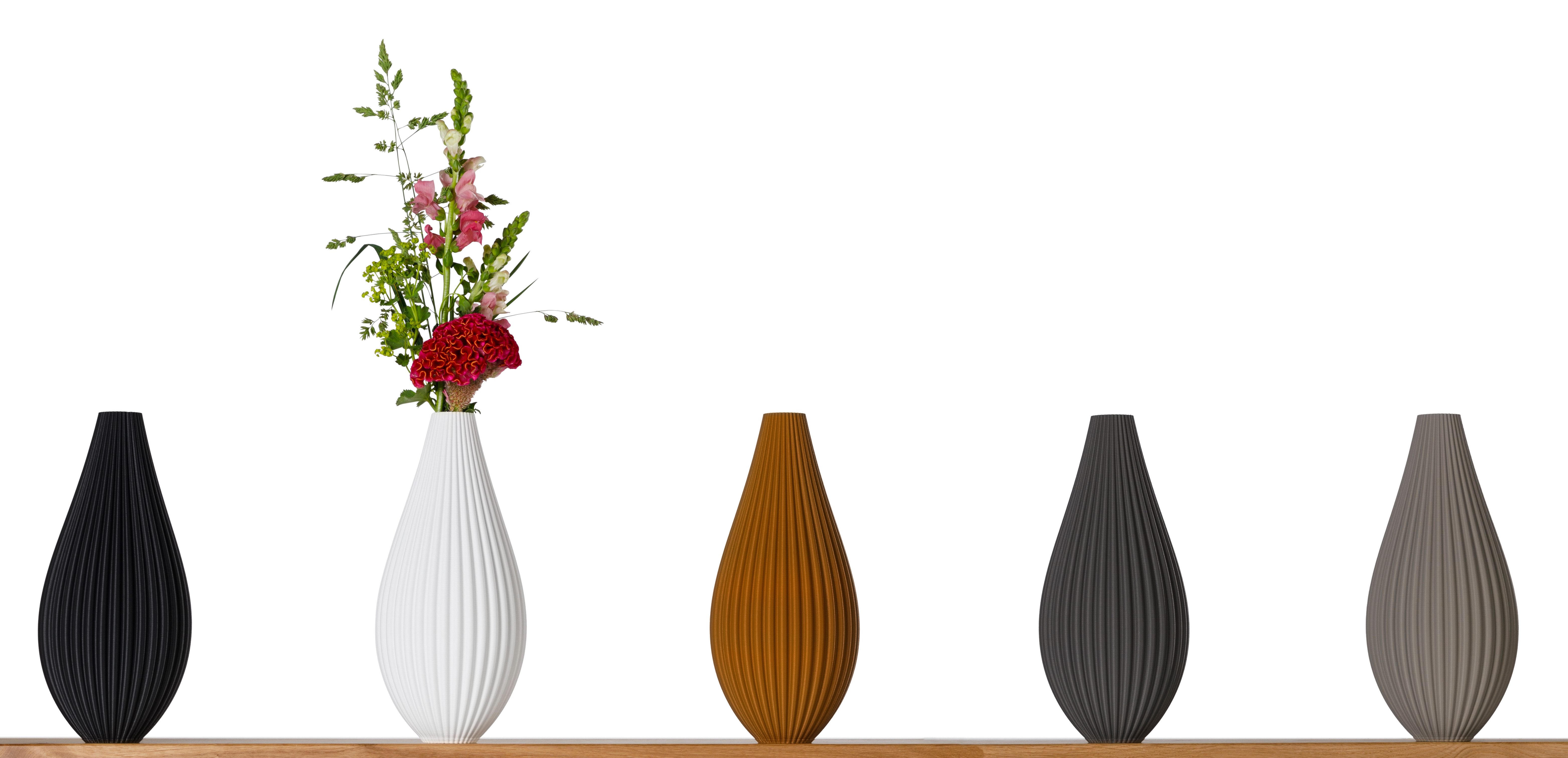 3D Vase Dekovase Sina L 30cm Nachhaltige Deko Vase Pampasgras Trockenblumen günstig online kaufen