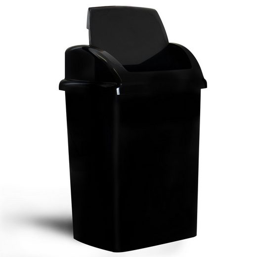 monzana Mülleimer, mit Deckel 4 Mülltrennung Aufkleber Kunststoff 24 L