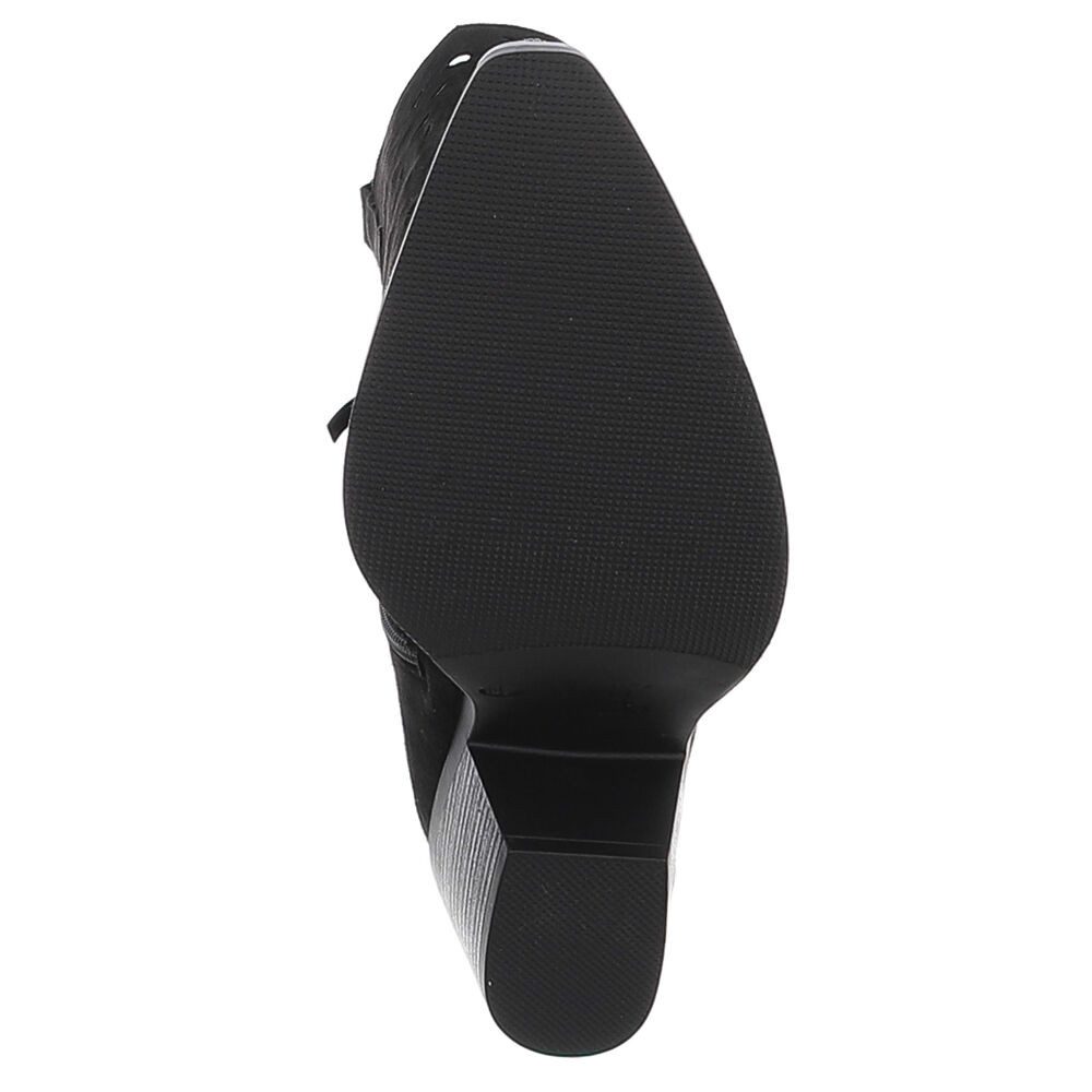 Ital-Design Stilvolle Stiefel mit Aussparungen für Damen, ideal für Frühjahr Sommerboots (91117065) Blockabsatz Stiefel in Schwarz