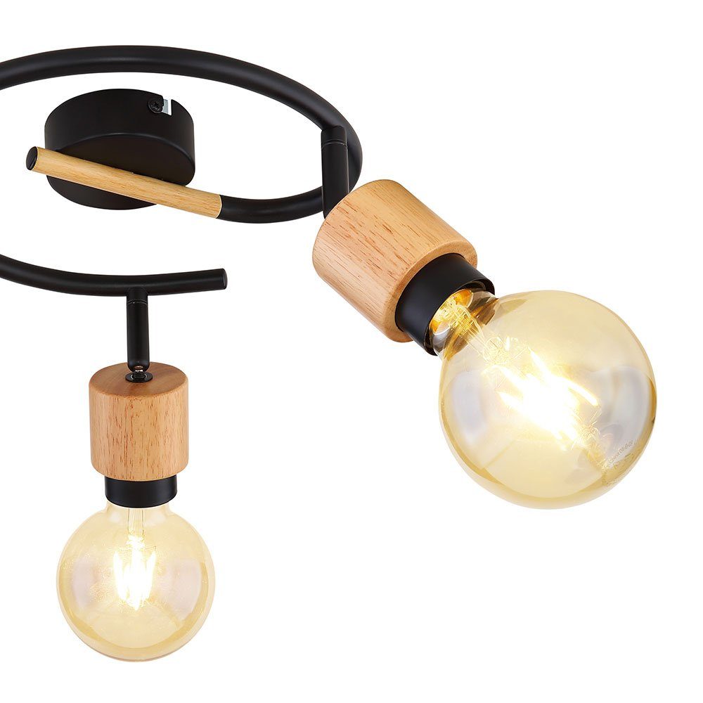 Leuchtmittel Deckenstrahler hell inklusive, beweglich Spotleuchte Holz Esszimmerlampe Deckenspot, nicht etc-shop