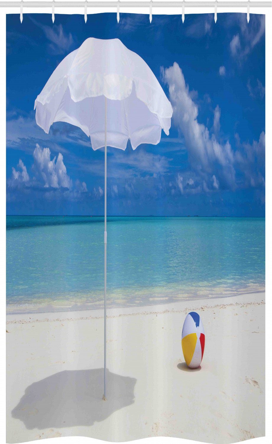 Abakuhaus Duschvorhang »Badezimmer Deko Set aus Stoff mit Haken« Breite