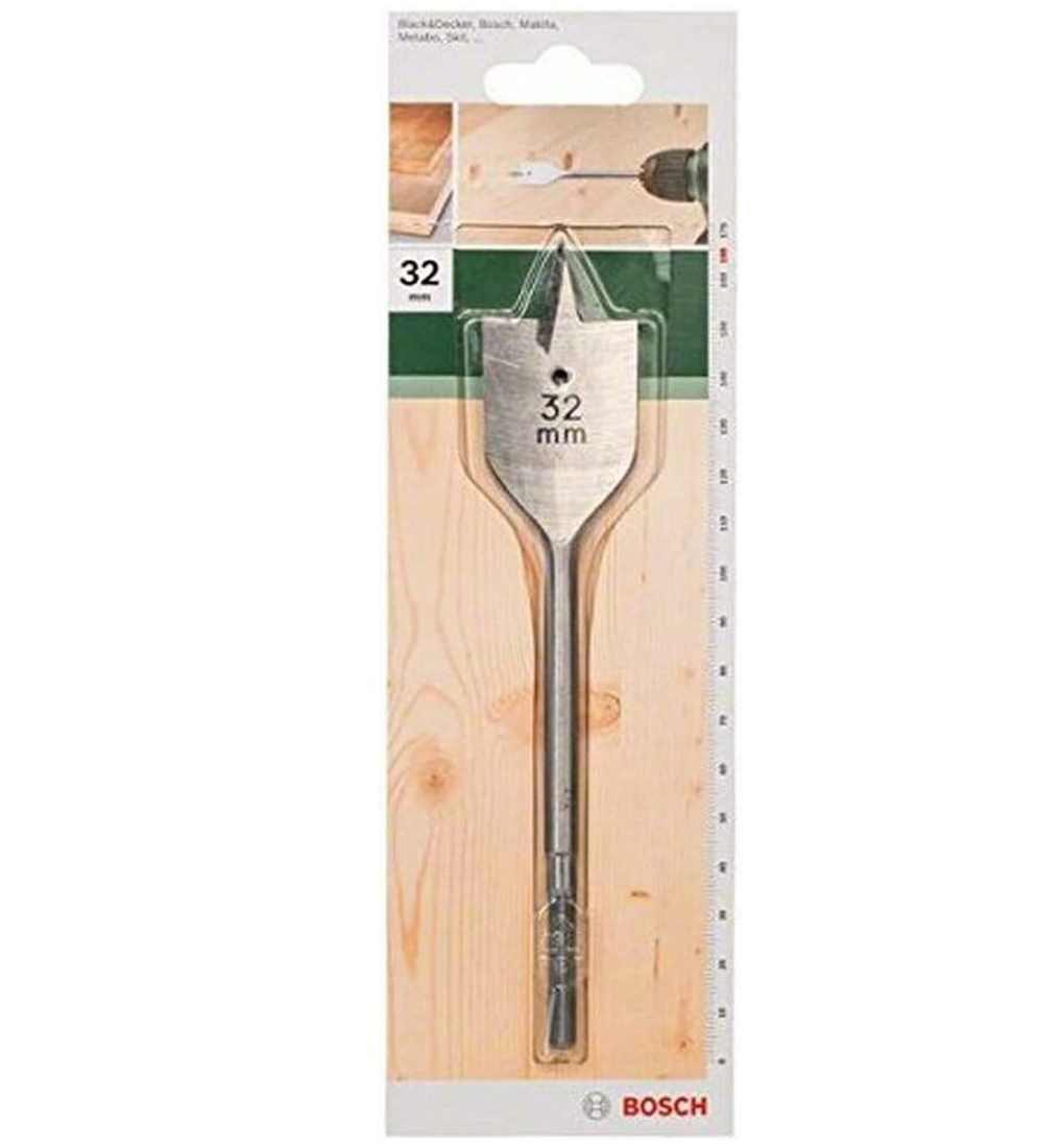 BOSCH Fräsbohrer Bosch Flachfräsbohrer mit 1/4 Zoll-Sechskantschaft (32 mm)
