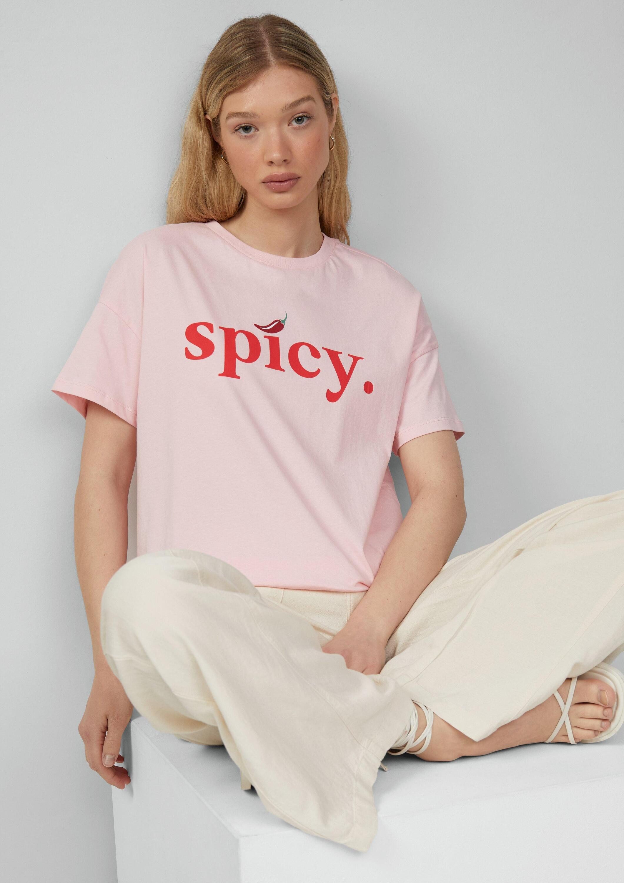 QS Kurzarmshirt T-Shirt (1-tlg) günstig online kaufen