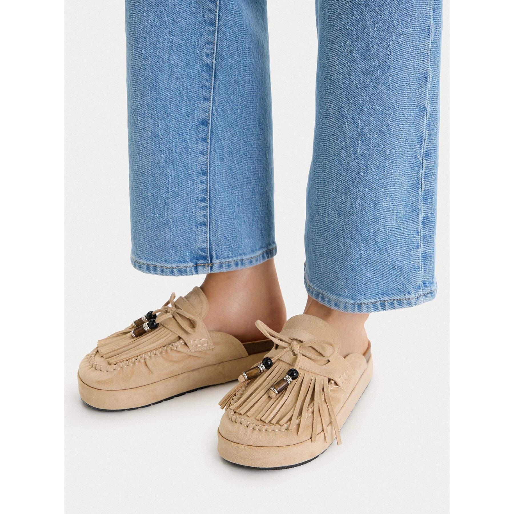 DeeZee Deezee Damen-Flip-Flops Beige Badepantolette