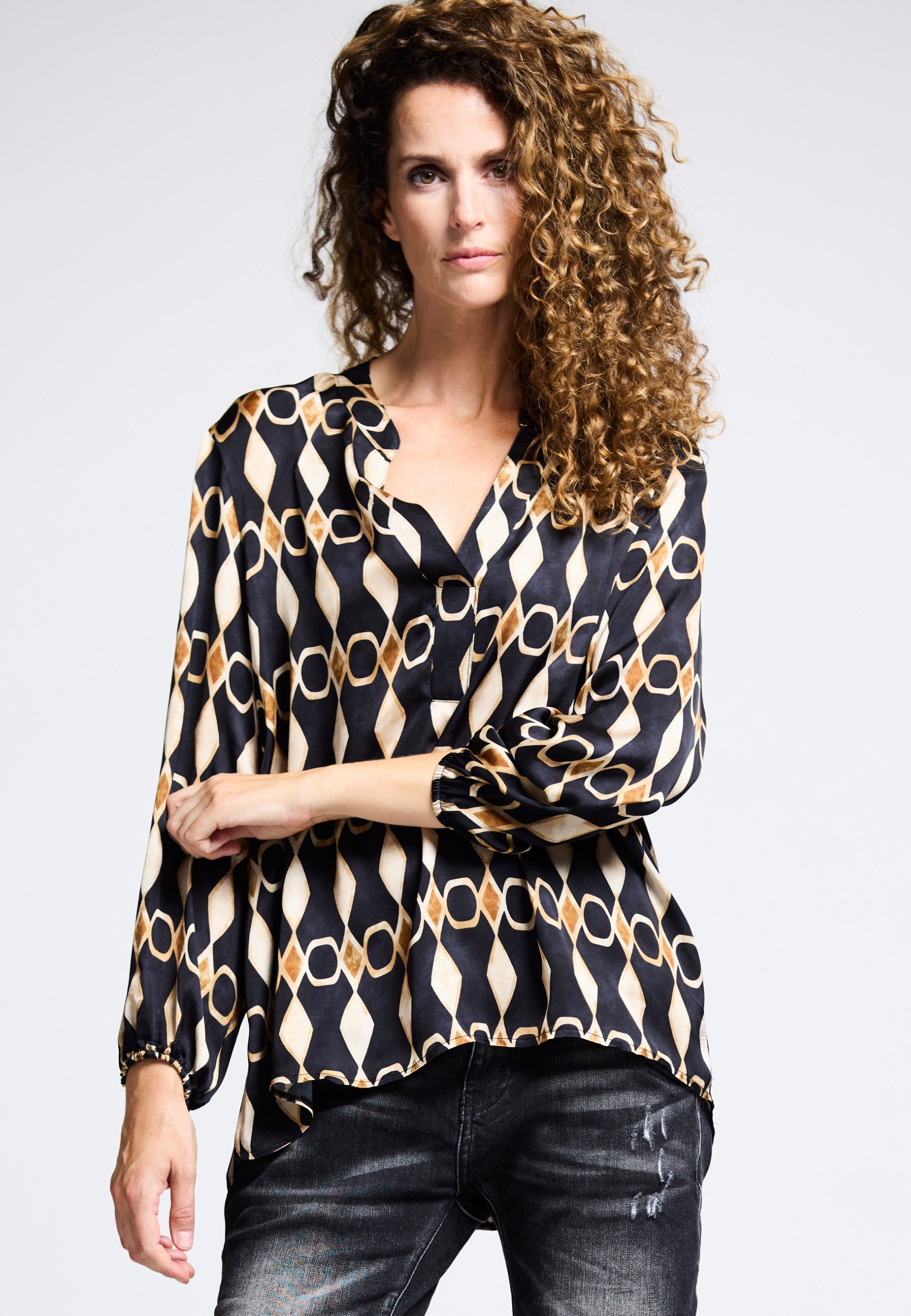 Satinbluse RETRO GLAM