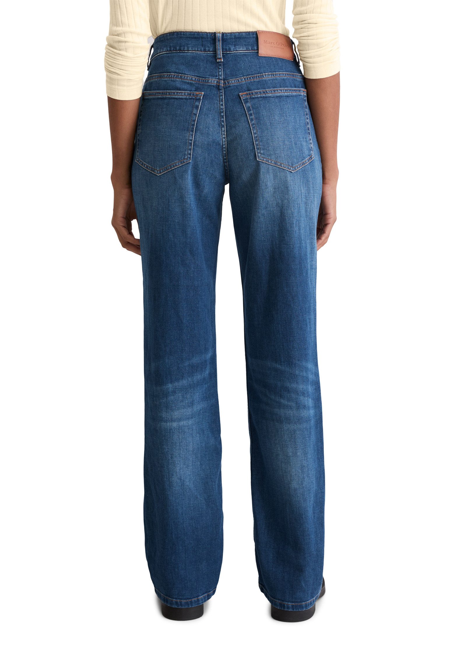 Marc O'Polo Schlagjeans aus Cashmere Touch Denim