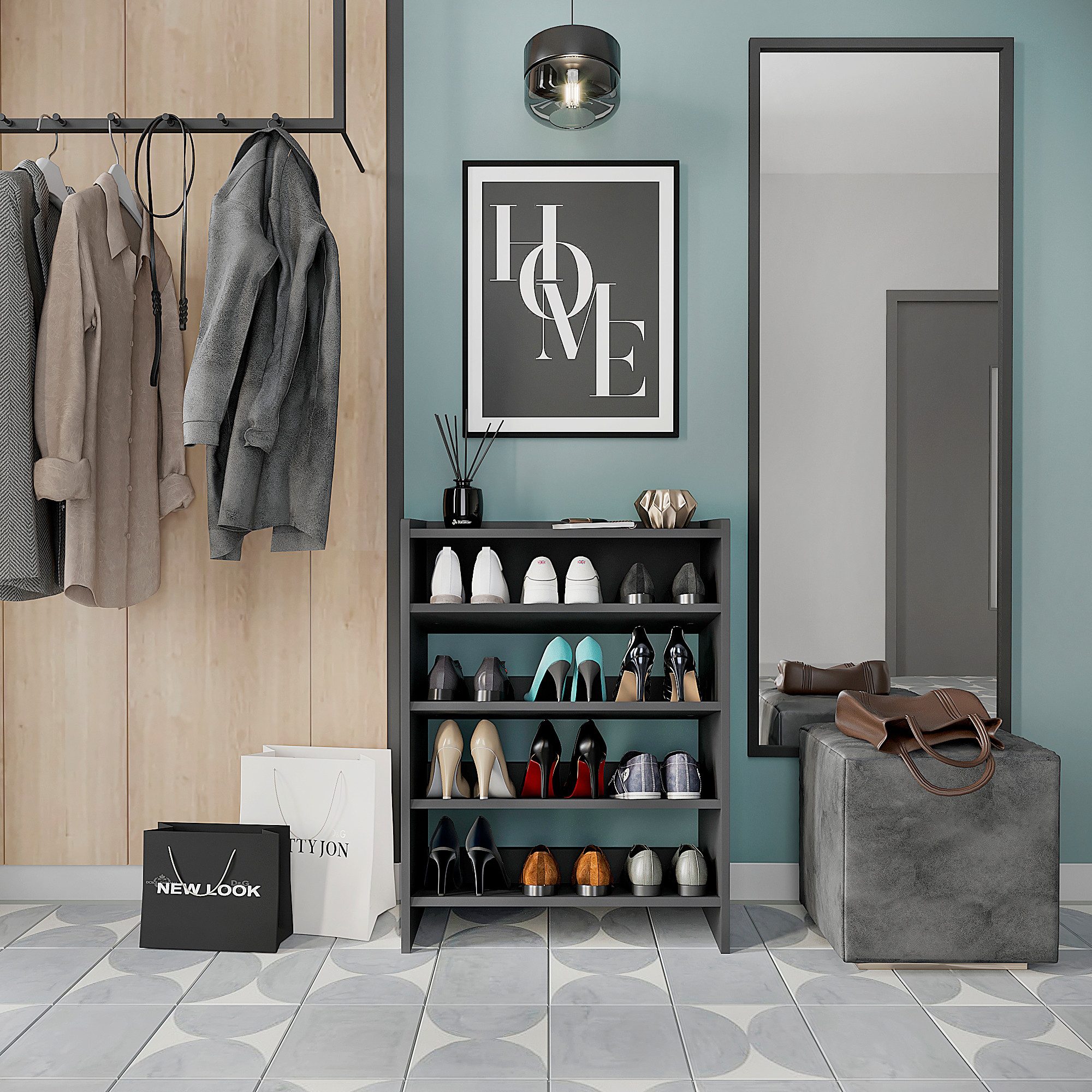 KOMTO Schuhregal Elexis 4 Schmal - günstig online kaufen