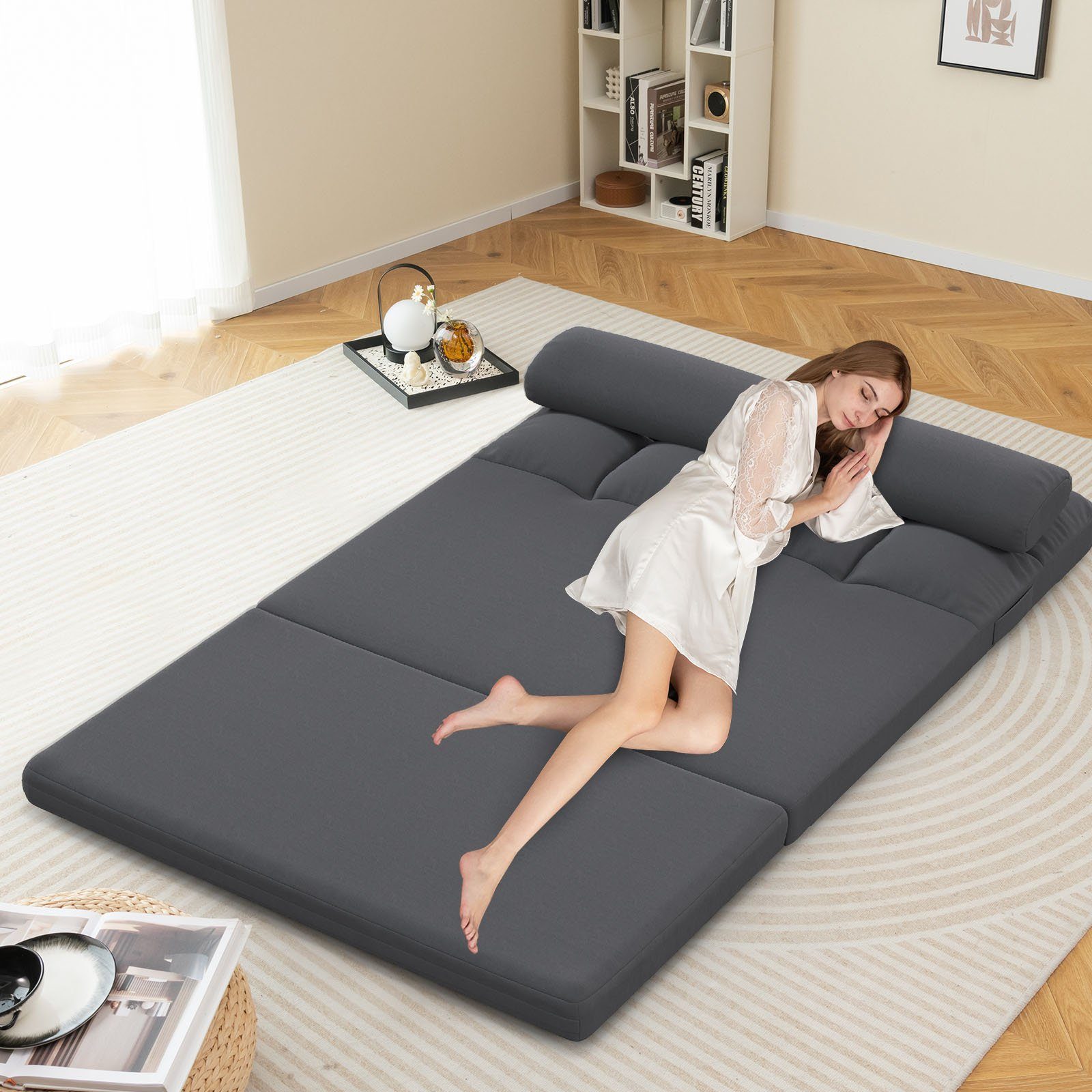 COSTWAY Schlafsofa, klappbares Bodensofa, 3in1, mit günstig online kaufen