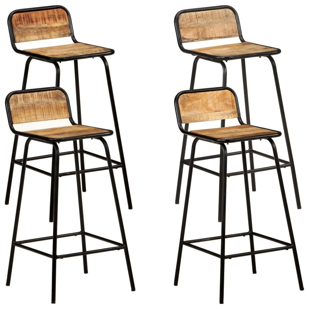 Barhocker Barstühle 4 Stk. Massivholz